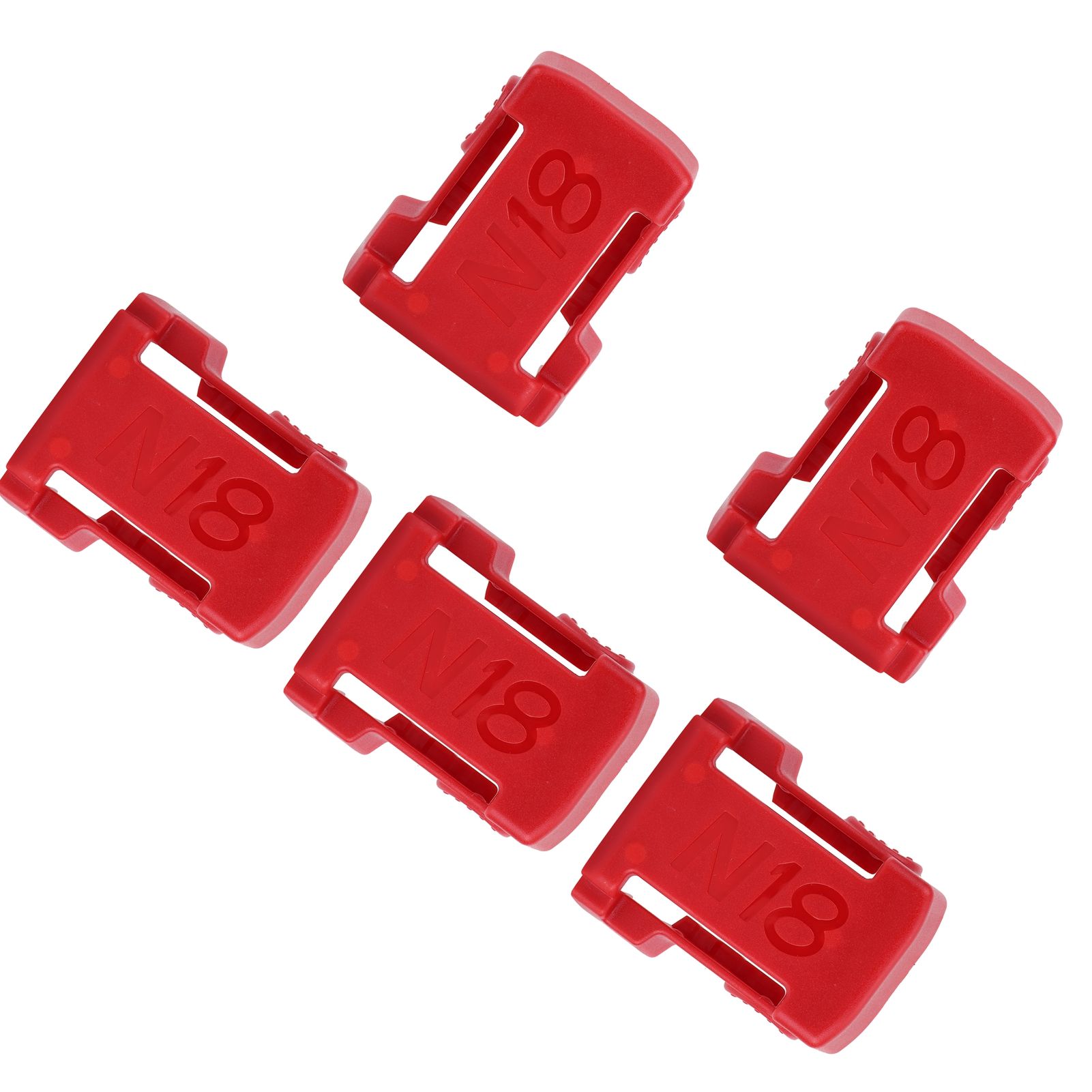 5Pcs Battery Mount Holder Stand Rack Battery Accessories Fit for Milwaukee m18 view 5