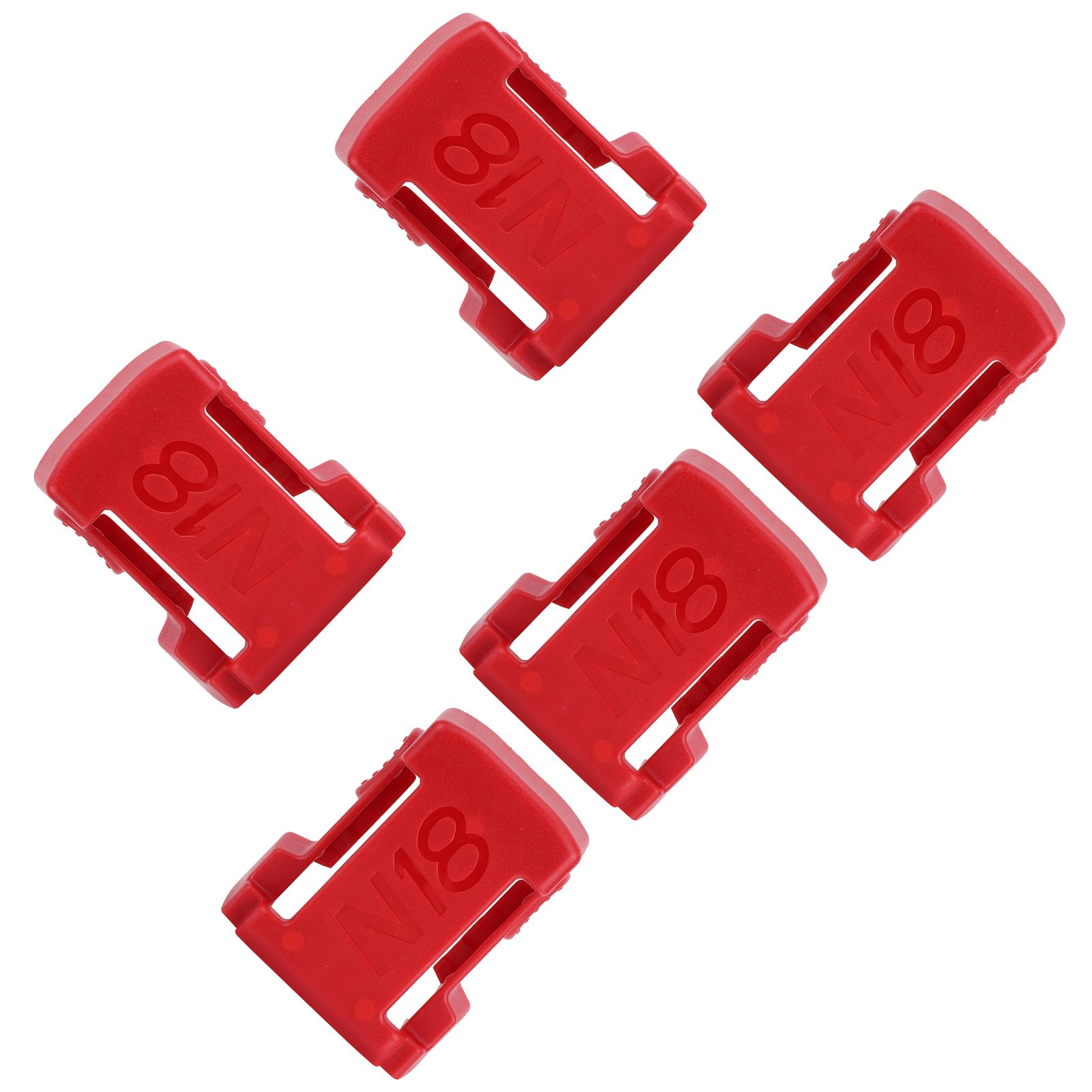 5Pcs Battery Mount Holder Stand Rack Battery Accessories Fit for Milwaukee m18 view 6