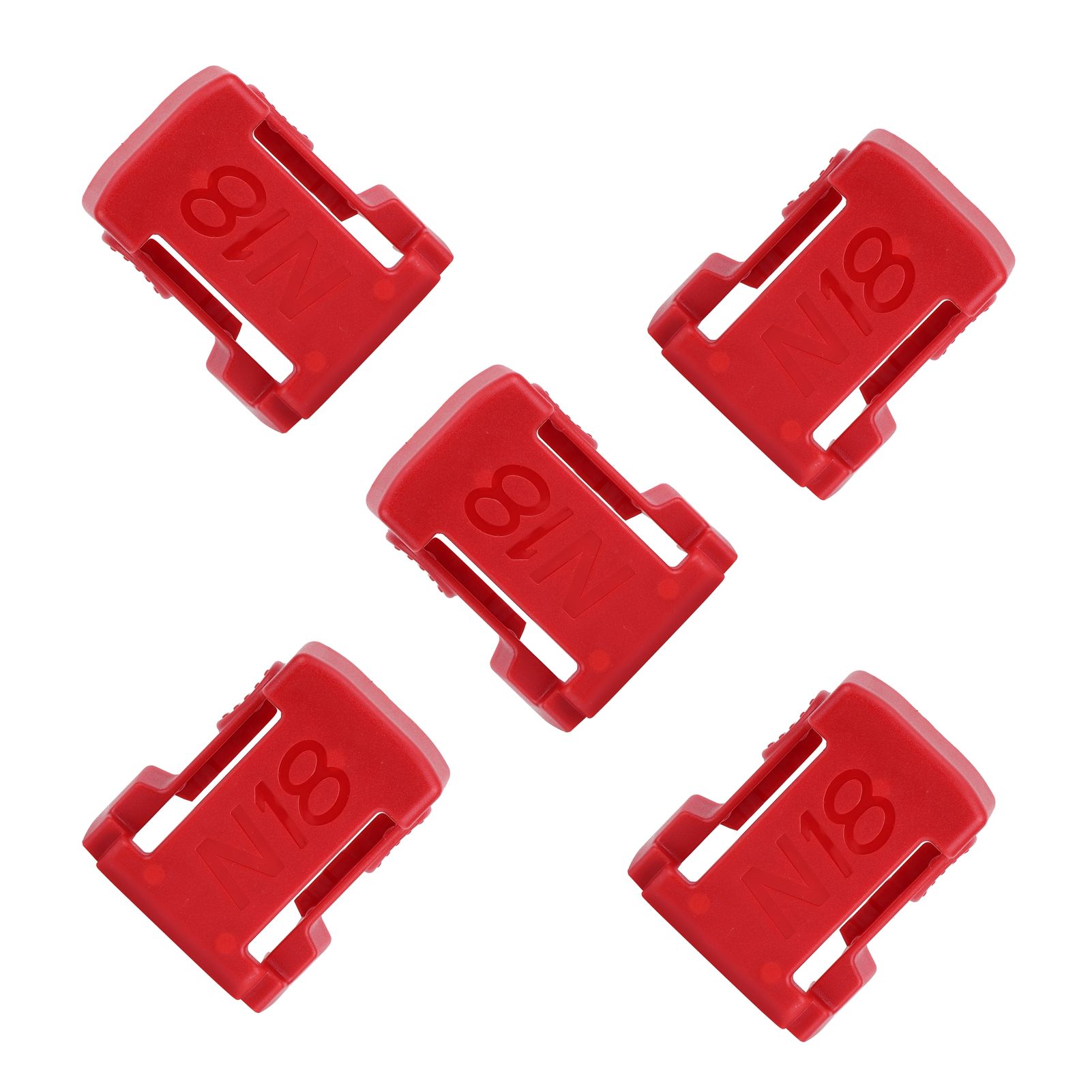 5Pcs Battery Mount Holder Stand Rack Battery Accessories Fit for Milwaukee m18 view 7
