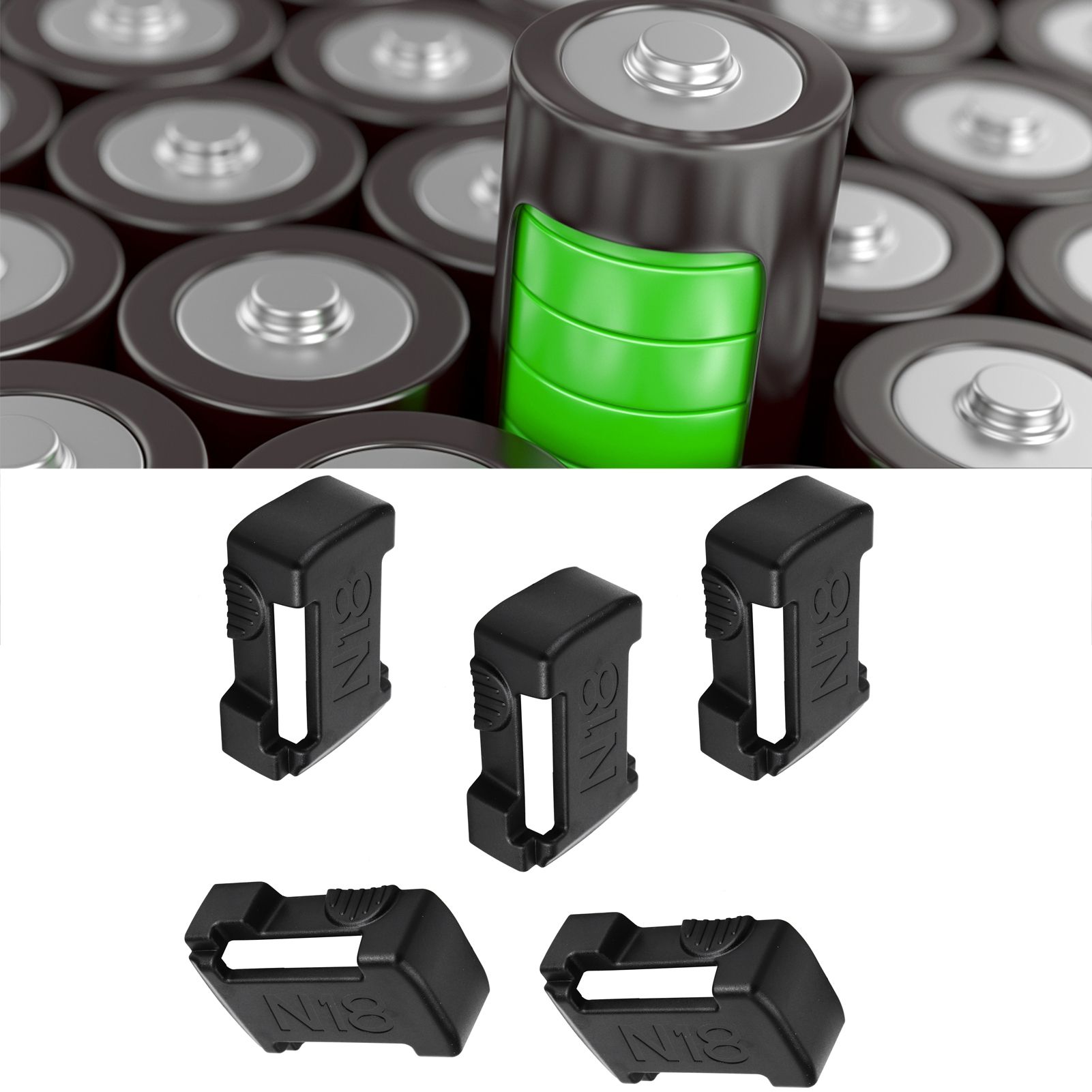 5Pcs Battery Mount Holder Stand Rack Battery Accessories Fit for Milwaukee m18 view 9