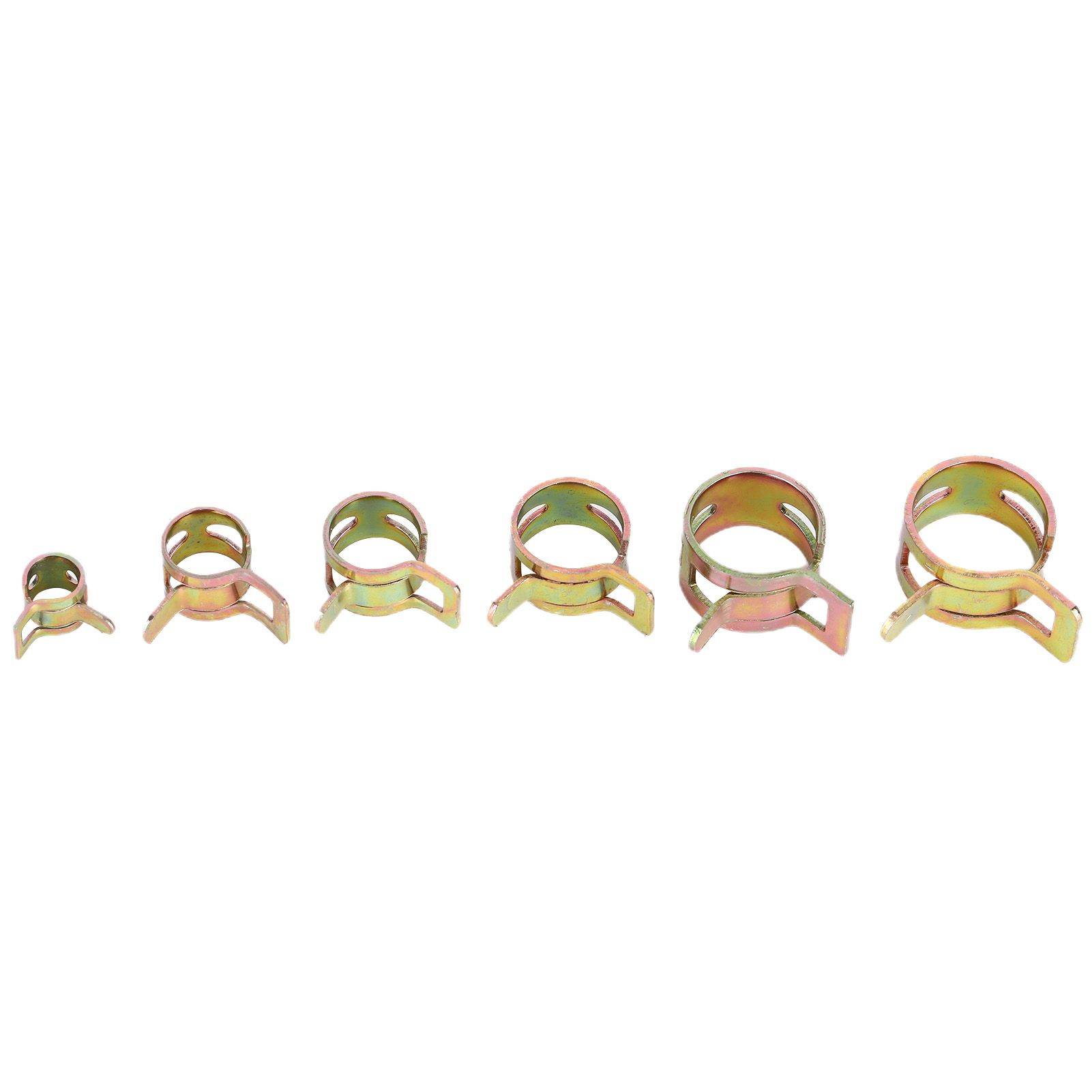 60pcs/Set Fuel Line Clamps Stainless Steel Tubing Pipe Spring Clips view 4