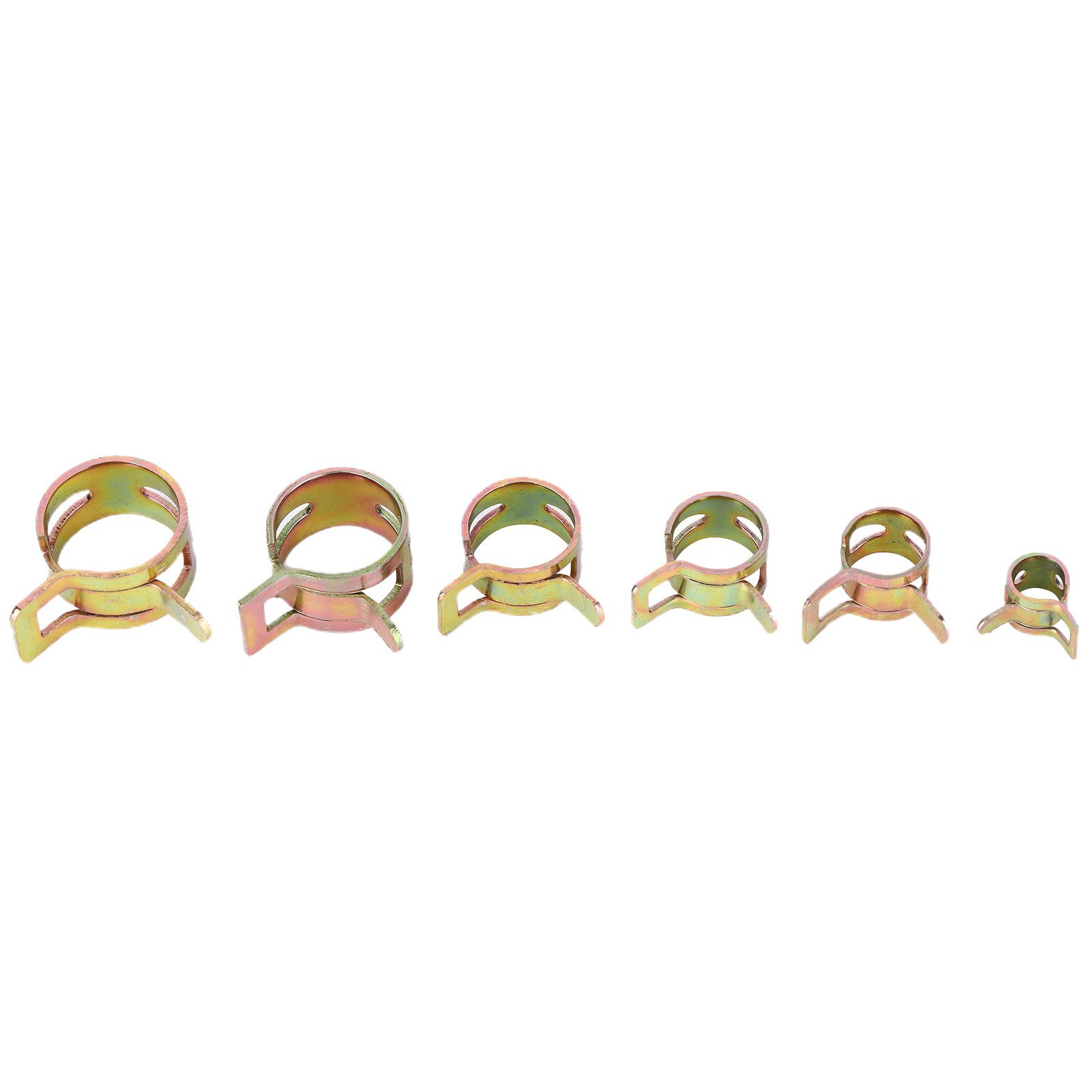 60pcs/Set Fuel Line Clamps Stainless Steel Tubing Pipe Spring Clips view 7