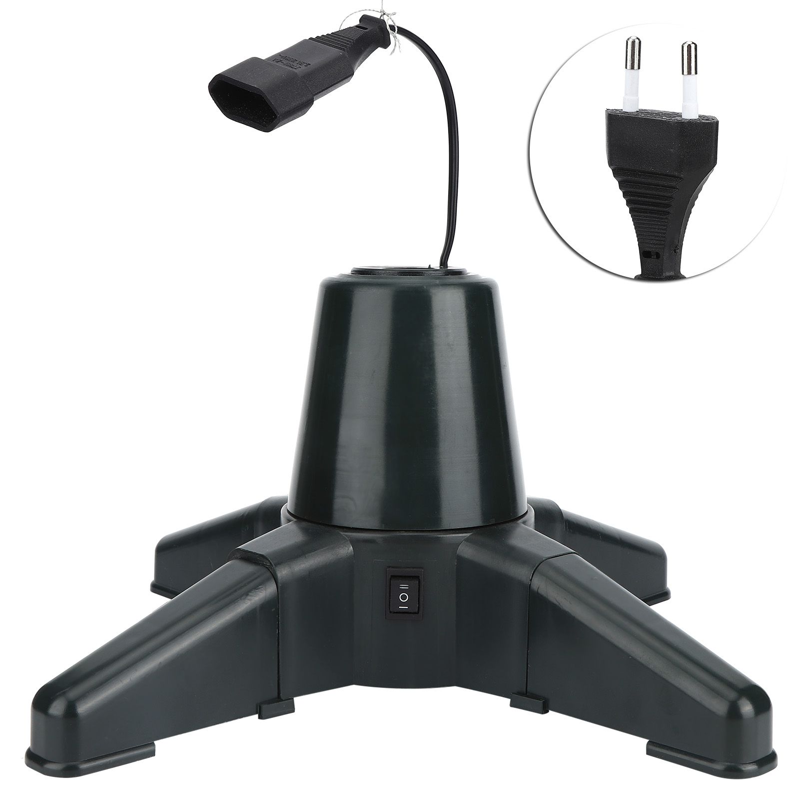 Christmas Tree Stand Electric 360 Degree Rotating Base Tree Support Shelf view 2