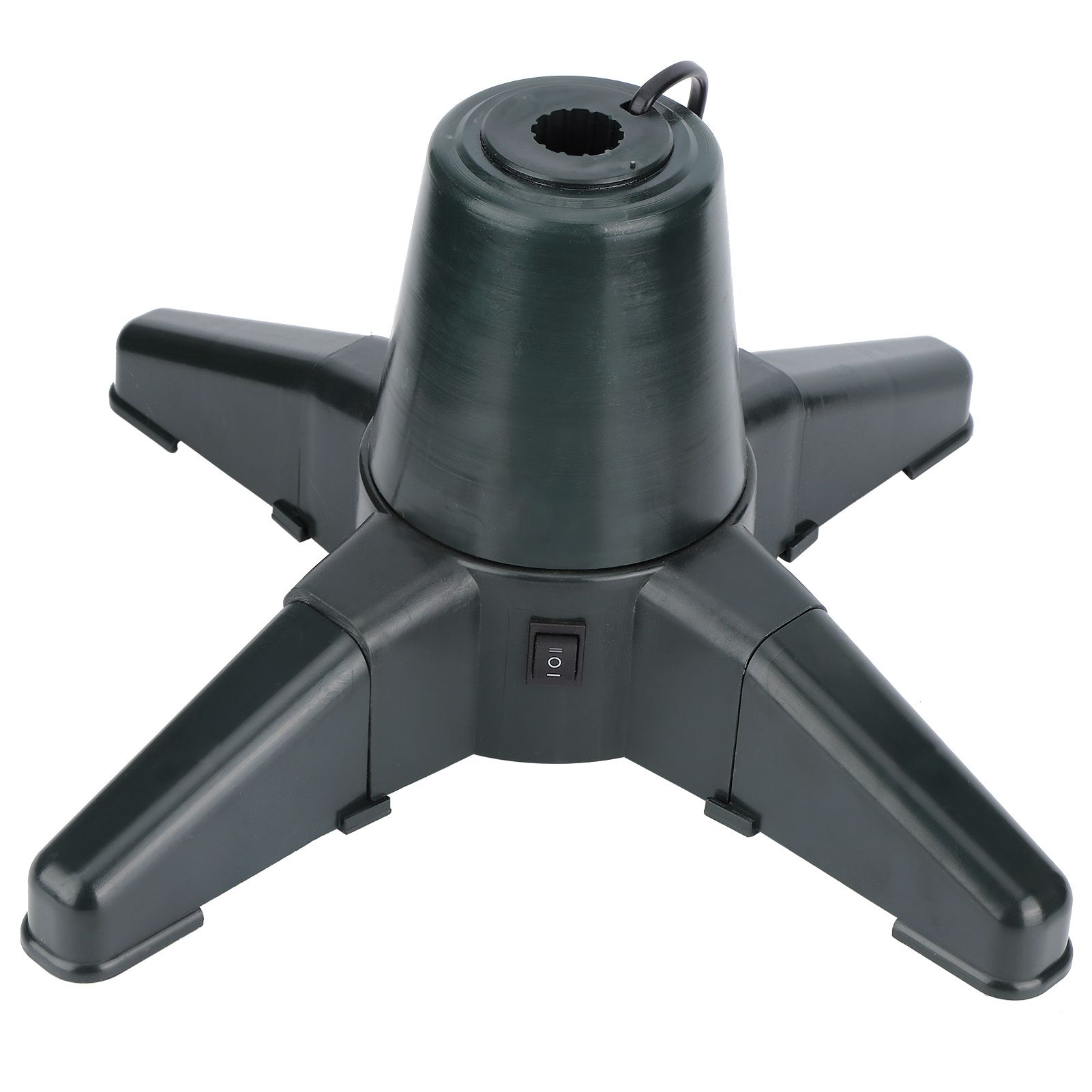 Christmas Tree Stand Electric 360 Degree Rotating Base Tree Support Shelf view 3