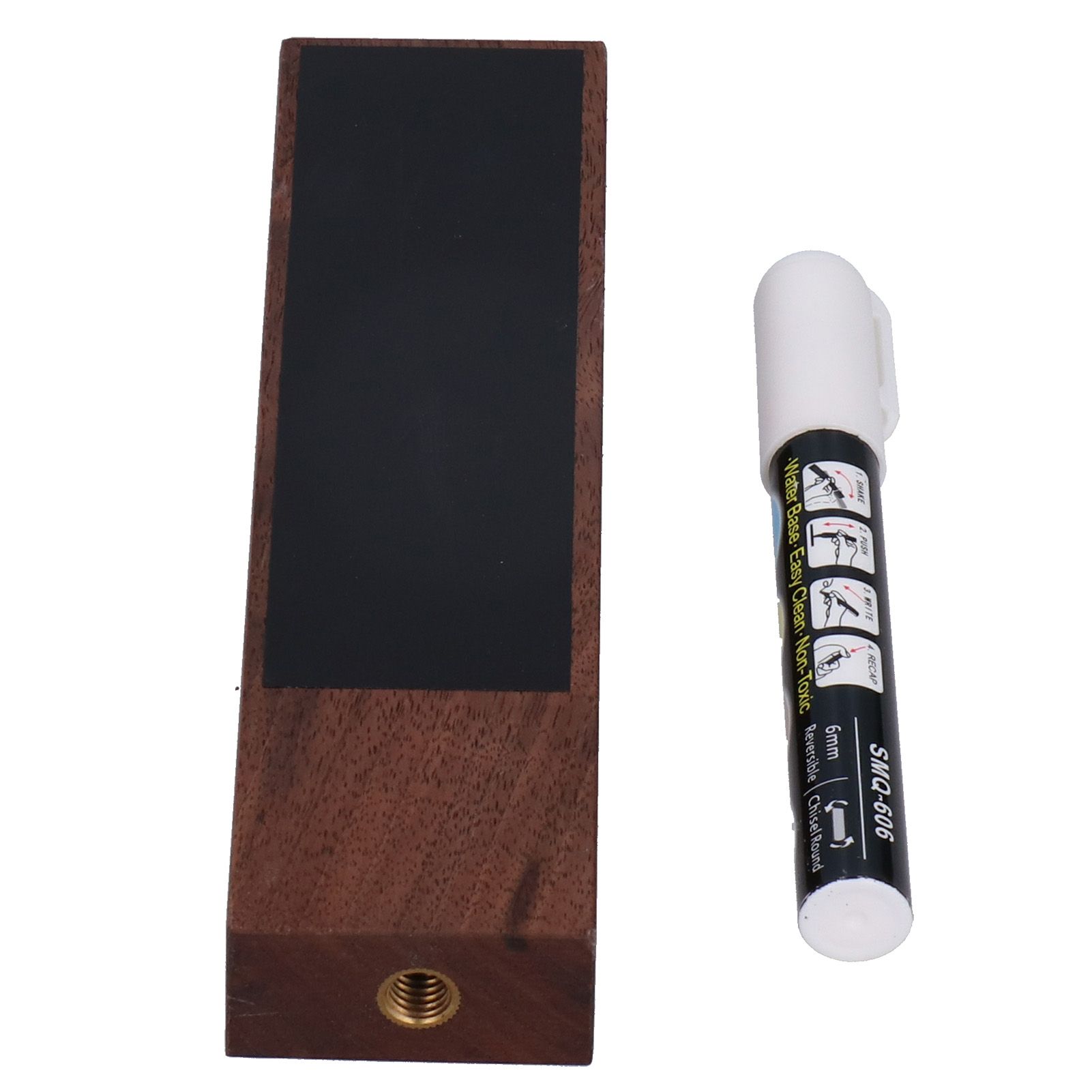 Wooden Chalkboard Craft Beer Tap Handles with Chalk for Home Brewing Kegging view 3