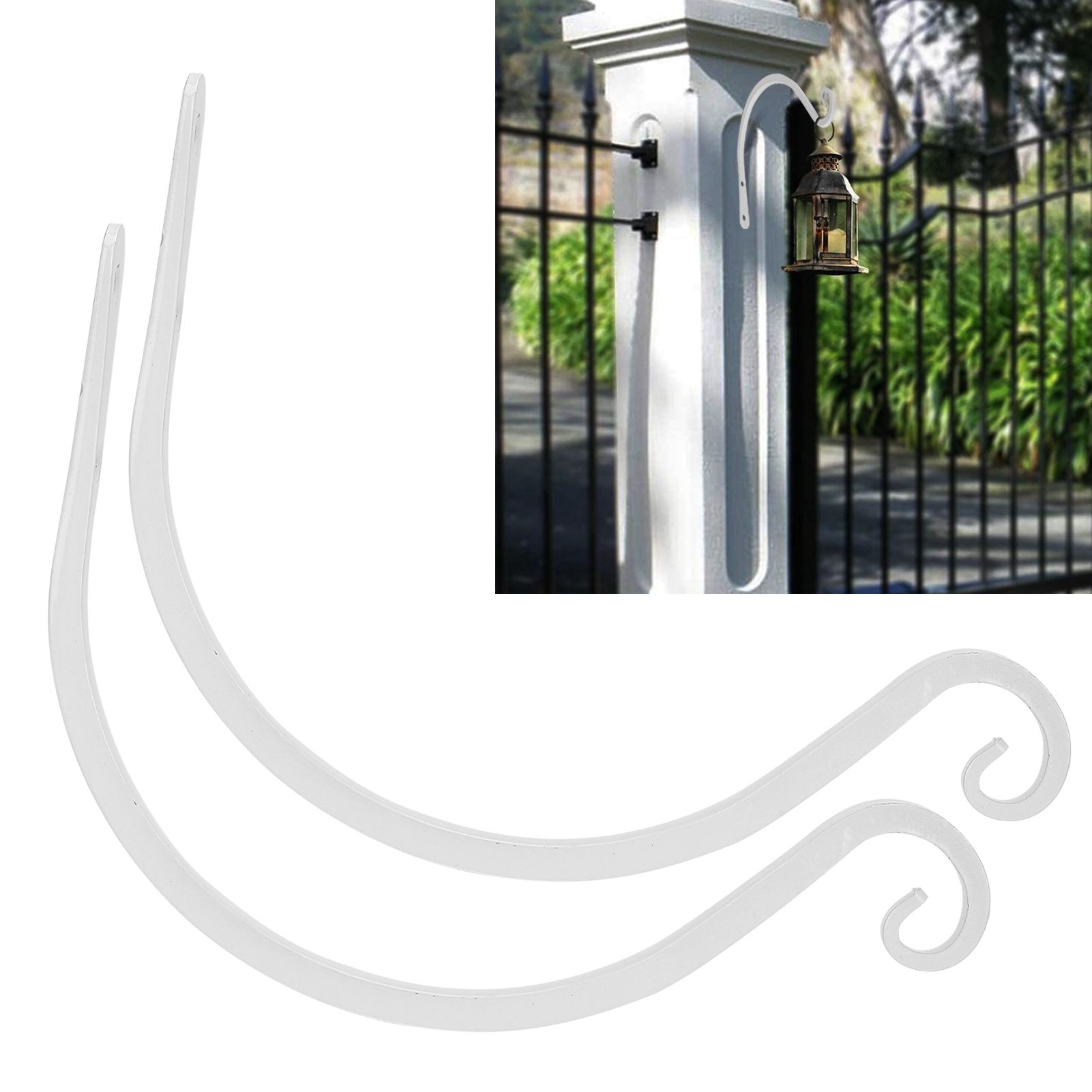 Hanging Basket Bracket for Flower Pots Plants Lanterns Outdoor Terrace view 9
