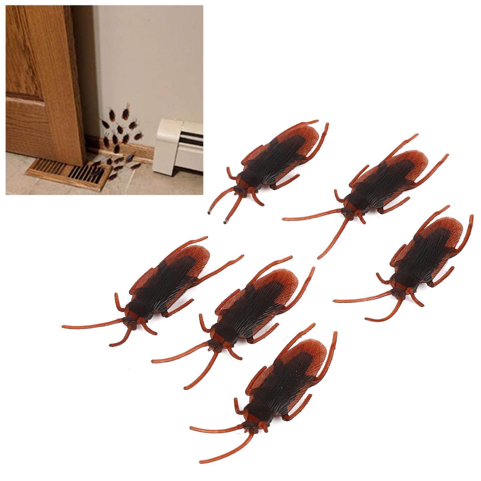 100Pcs Fake Cockroach Gifts for Party Prank Funny Trick Joke Special Halloween view 9
