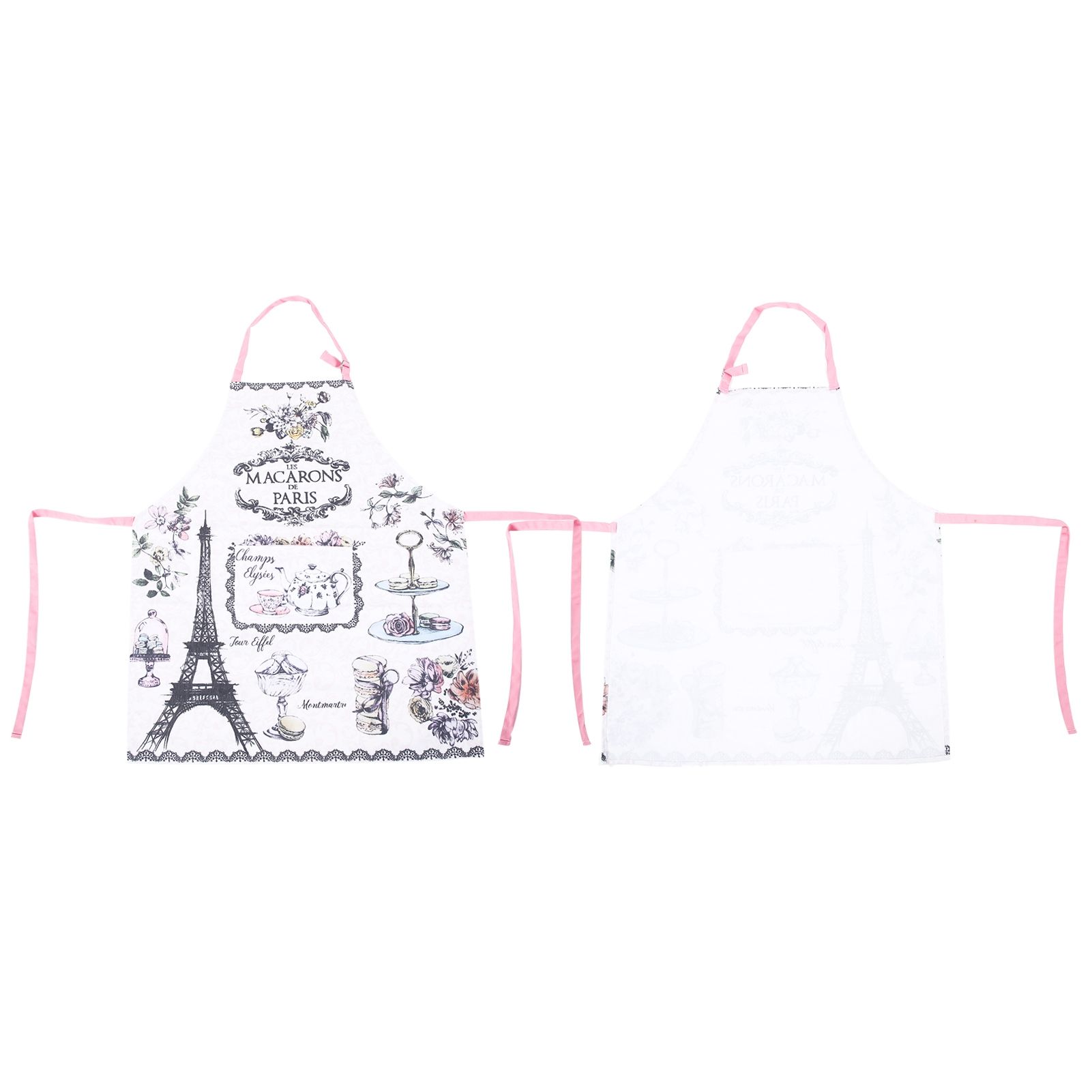 Kitchen Apron Women Men Sleeveless Cartoon Printed Household Apron for Cooking view 5