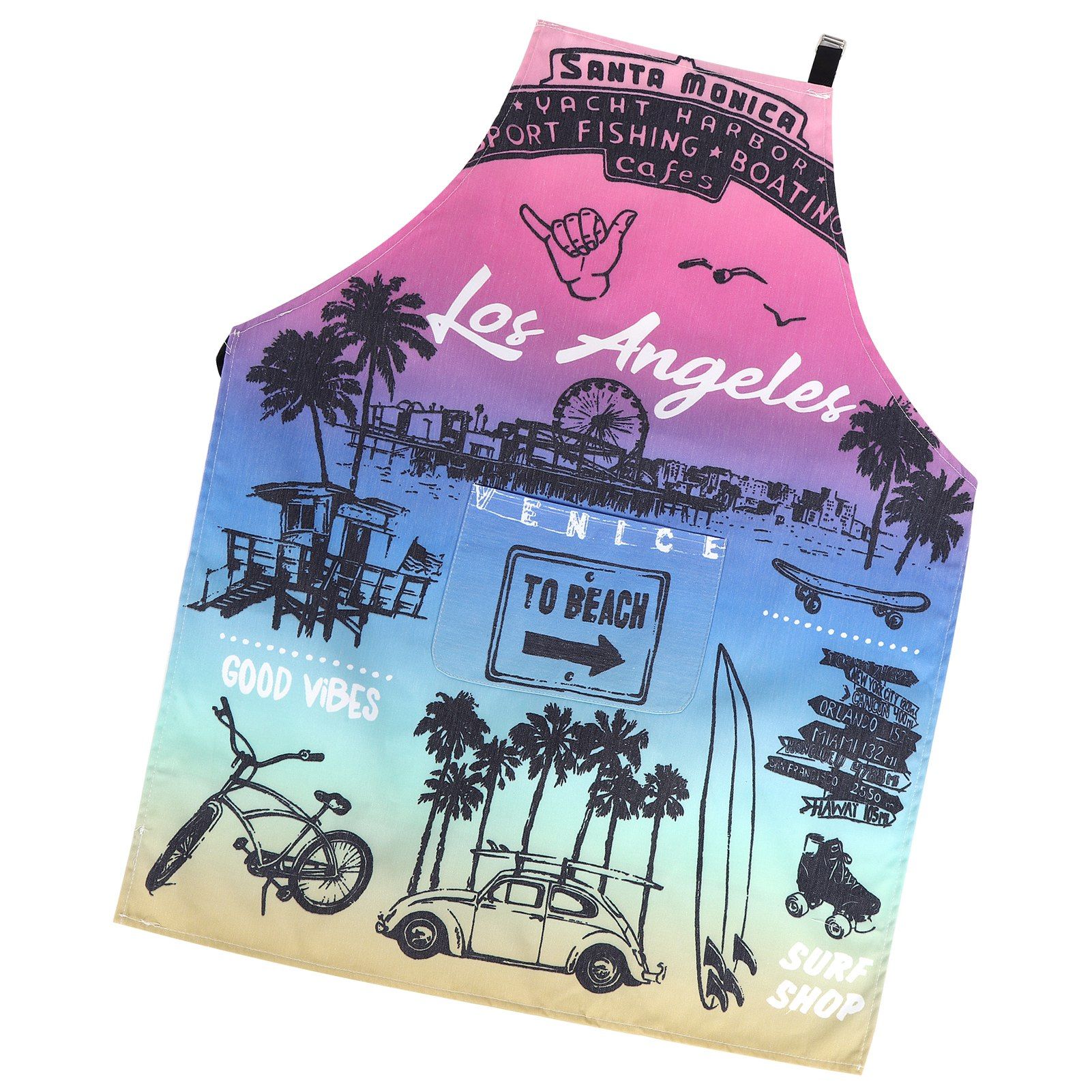 Fashion Printing Cartoon Kitchen Apron Unisex Cooking Home Cleaning Apron