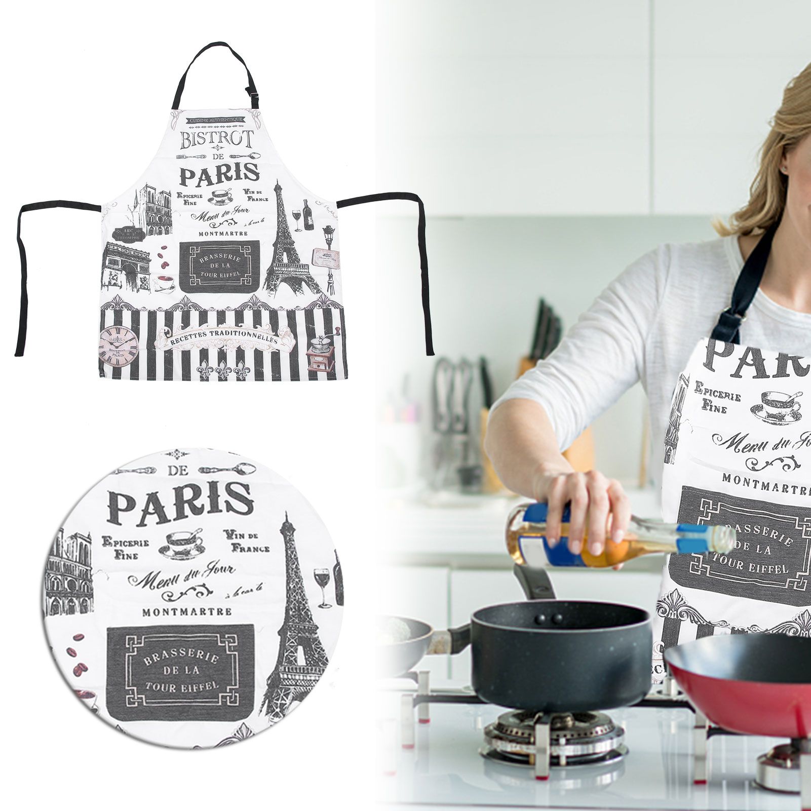 Cooking Apron Household Fashionable Antifouling Sleeveless Cloth Kitchen view 9