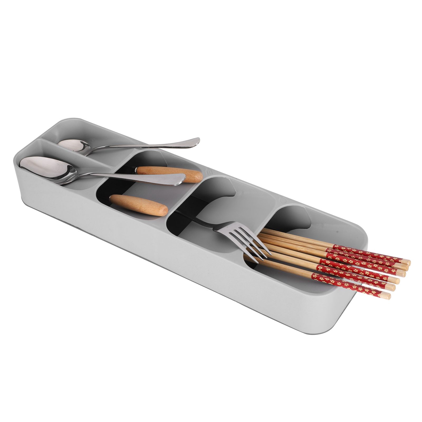 Spoons Knives Forks Storage Box Kitchen Drawer Tableware Cutlery Organizer view 7