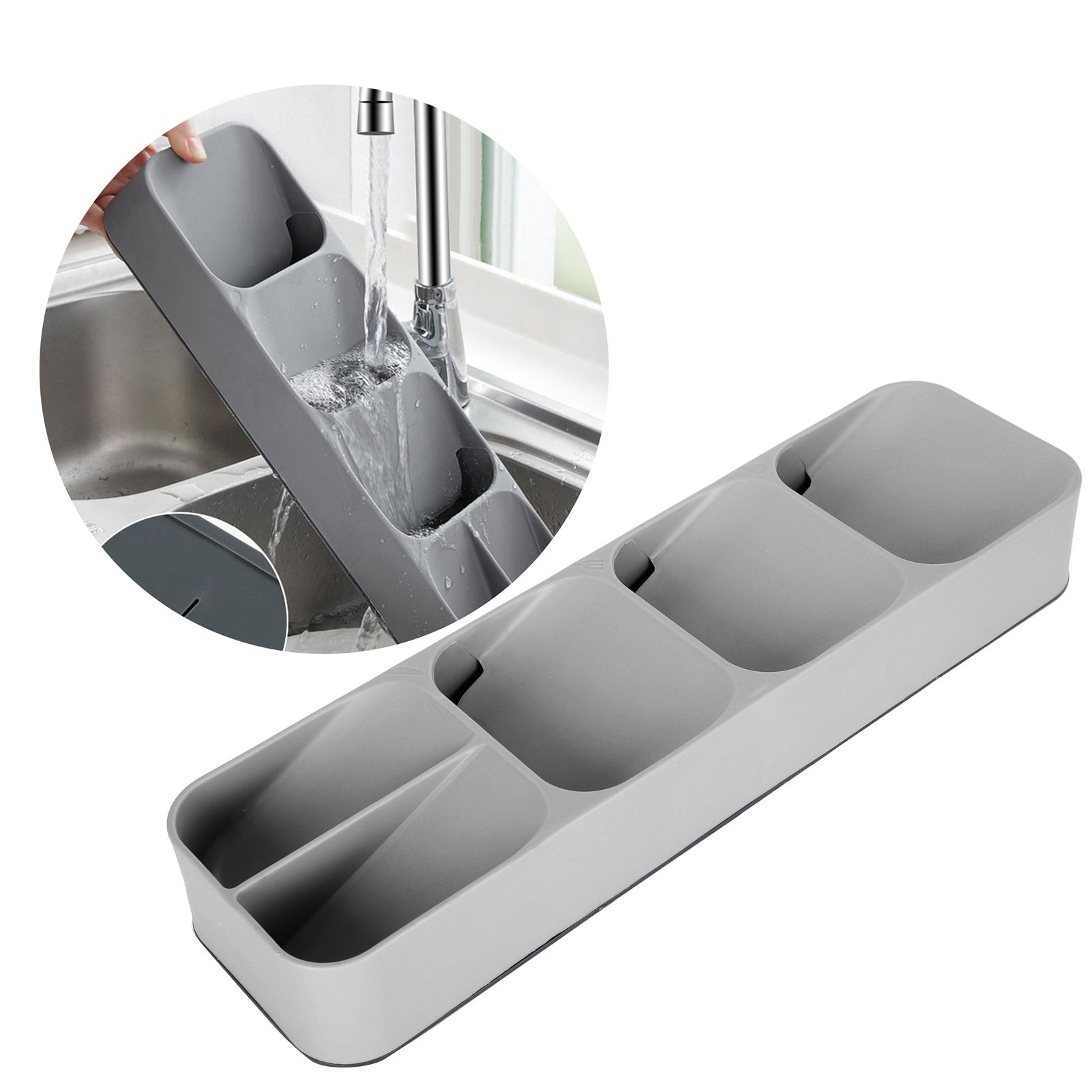 Spoons Knives Forks Storage Box Kitchen Drawer Tableware Cutlery Organizer view 8