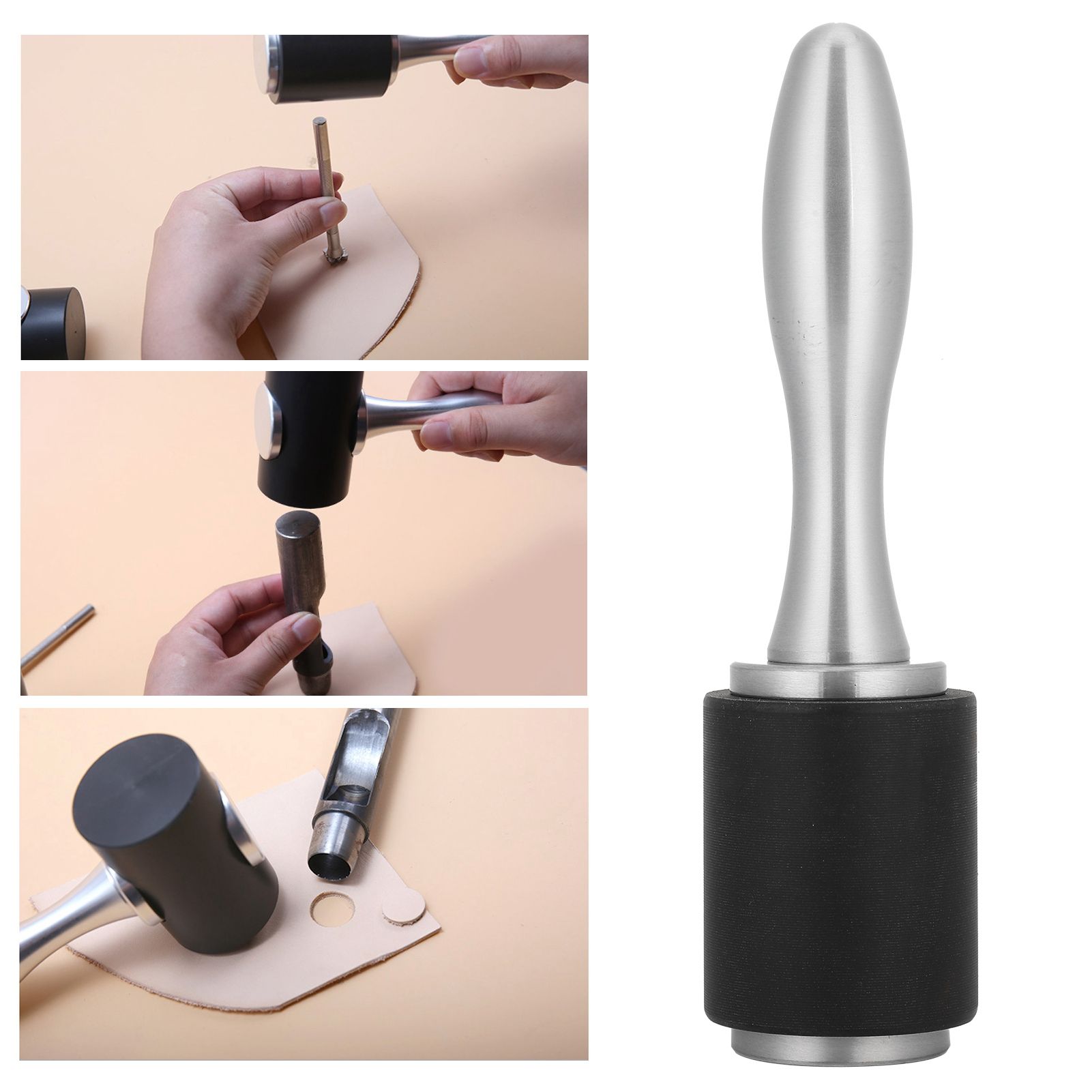 Leather Craft Hammer DIY Handcraft Hand Made Nylon Carving Engraving Punching view 9