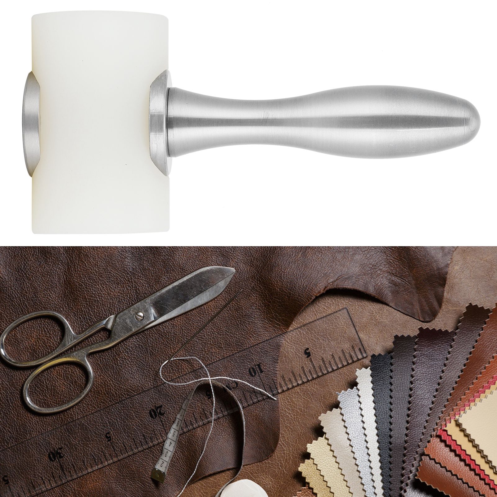 Leather Craft Hammer DIY Handcraft Hand Made Nylon Carving Engraving Punching view 10