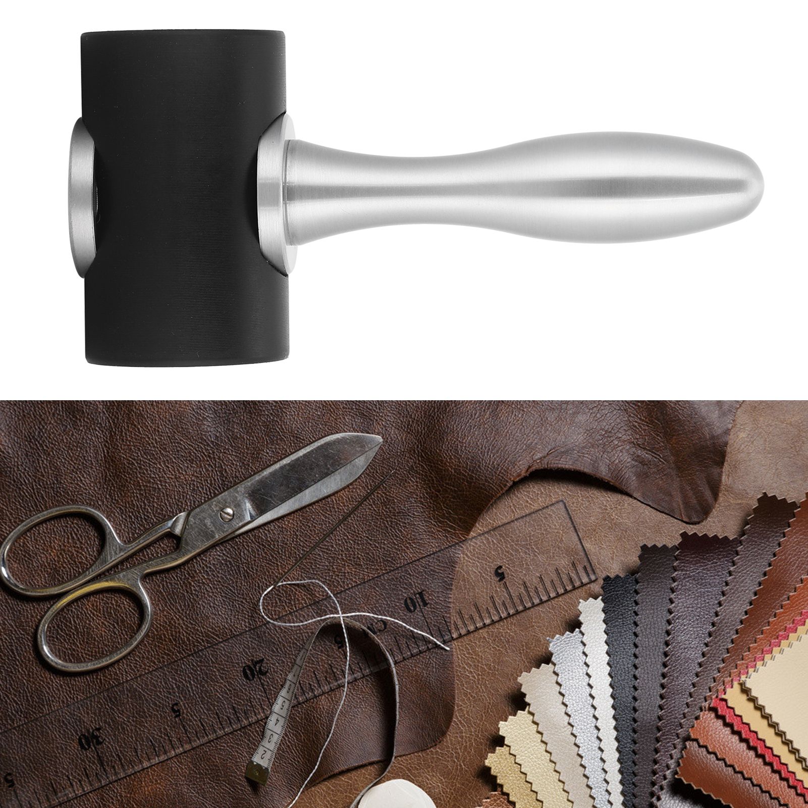 Leather Craft Hammer DIY Handcraft Hand Made Nylon Carving Engraving Punching view 10