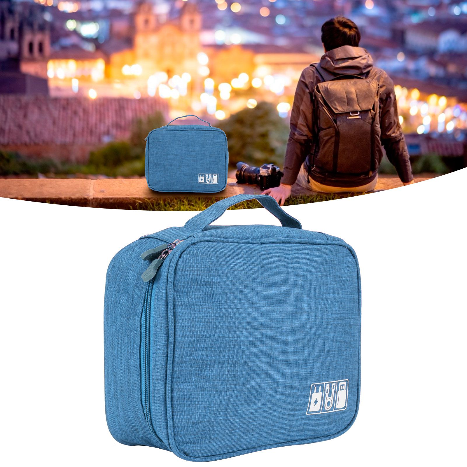 Multifunction Storage Bag Electronic Accessories Cable Cord USB Drive view 10