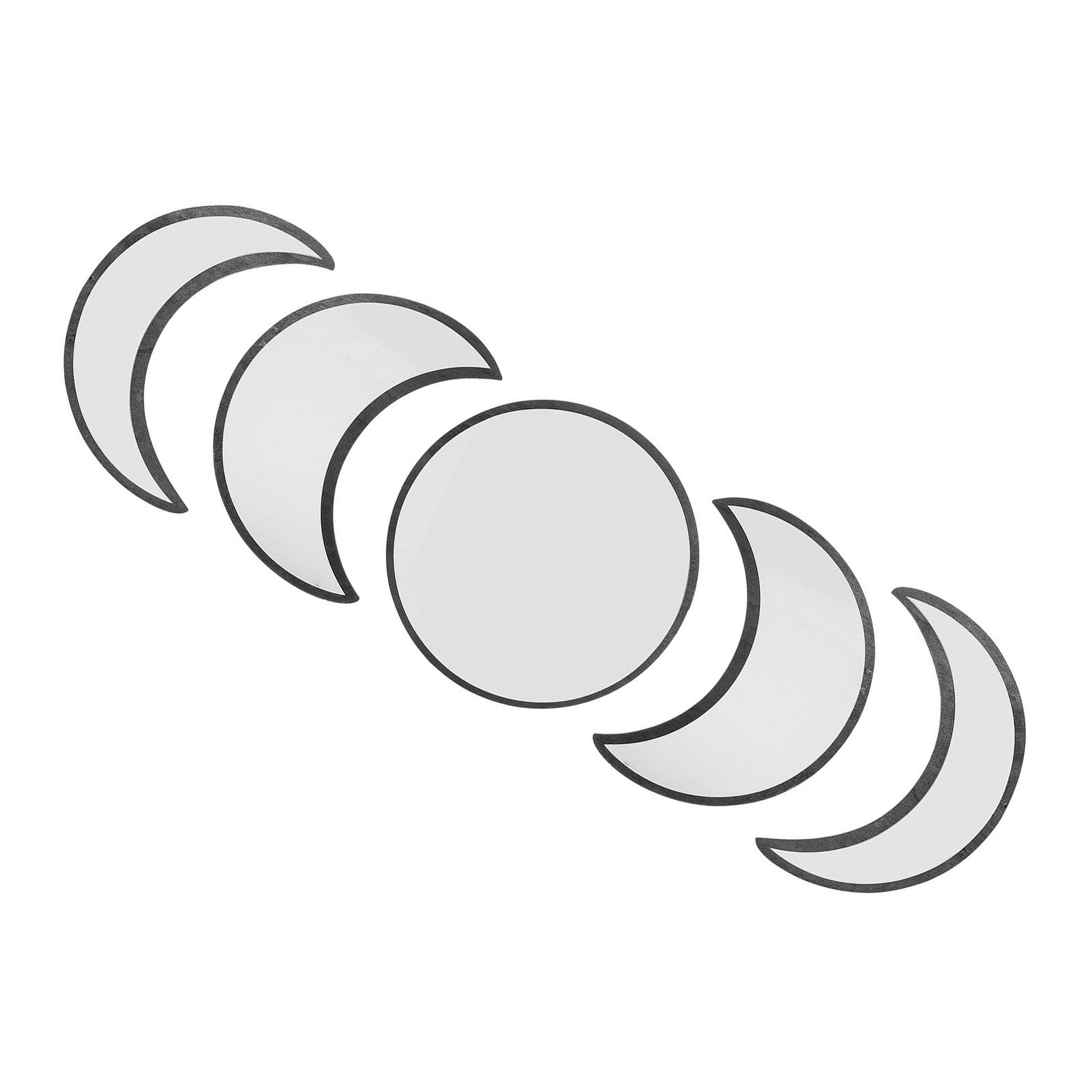 Wall Mirror Acrylic Moon Cycle Change Mirrors Set for Home Bedroom Decoration view 8