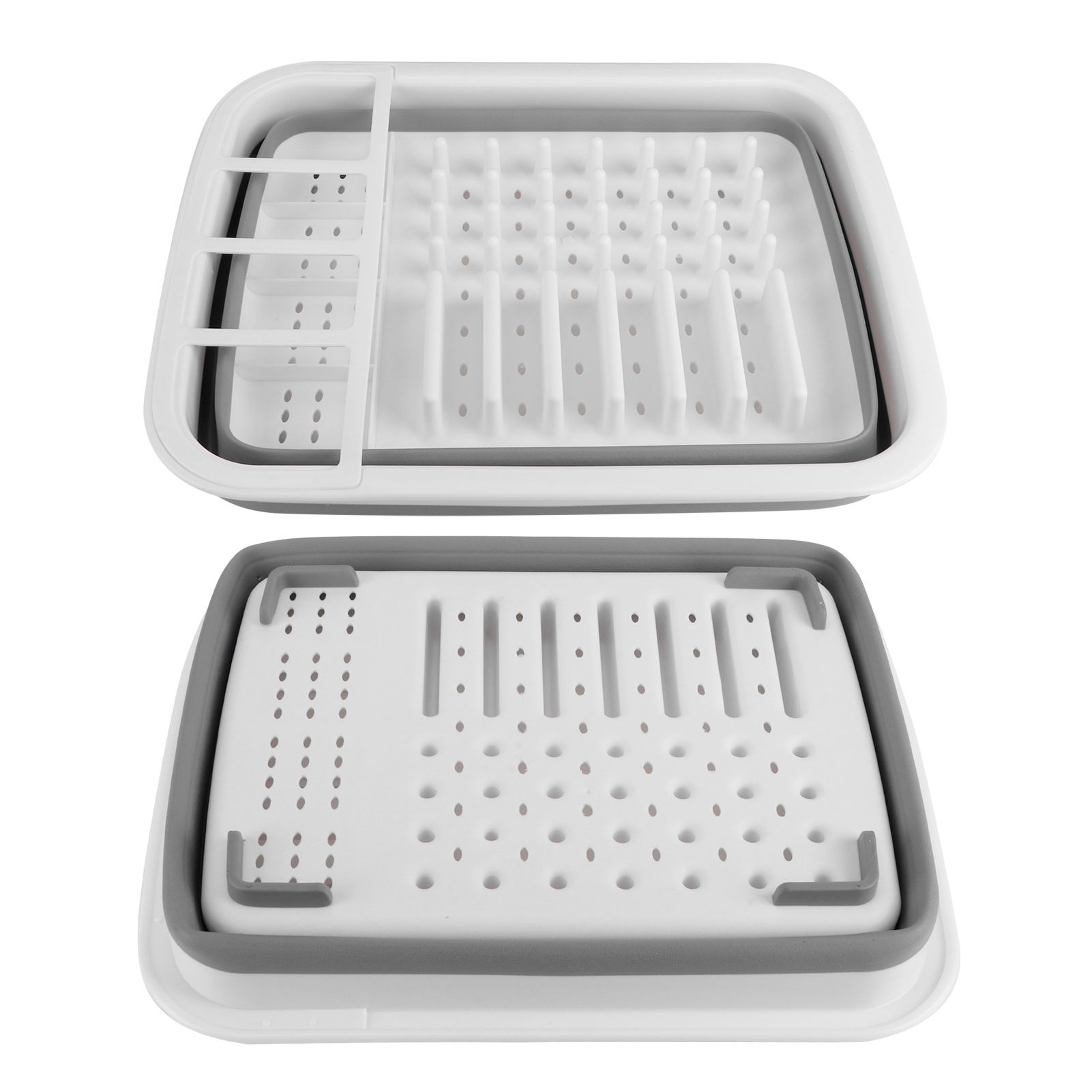 Foldable Drain Basket Drying Dish Storage Rack Dish Drainer for Kitchen view 8