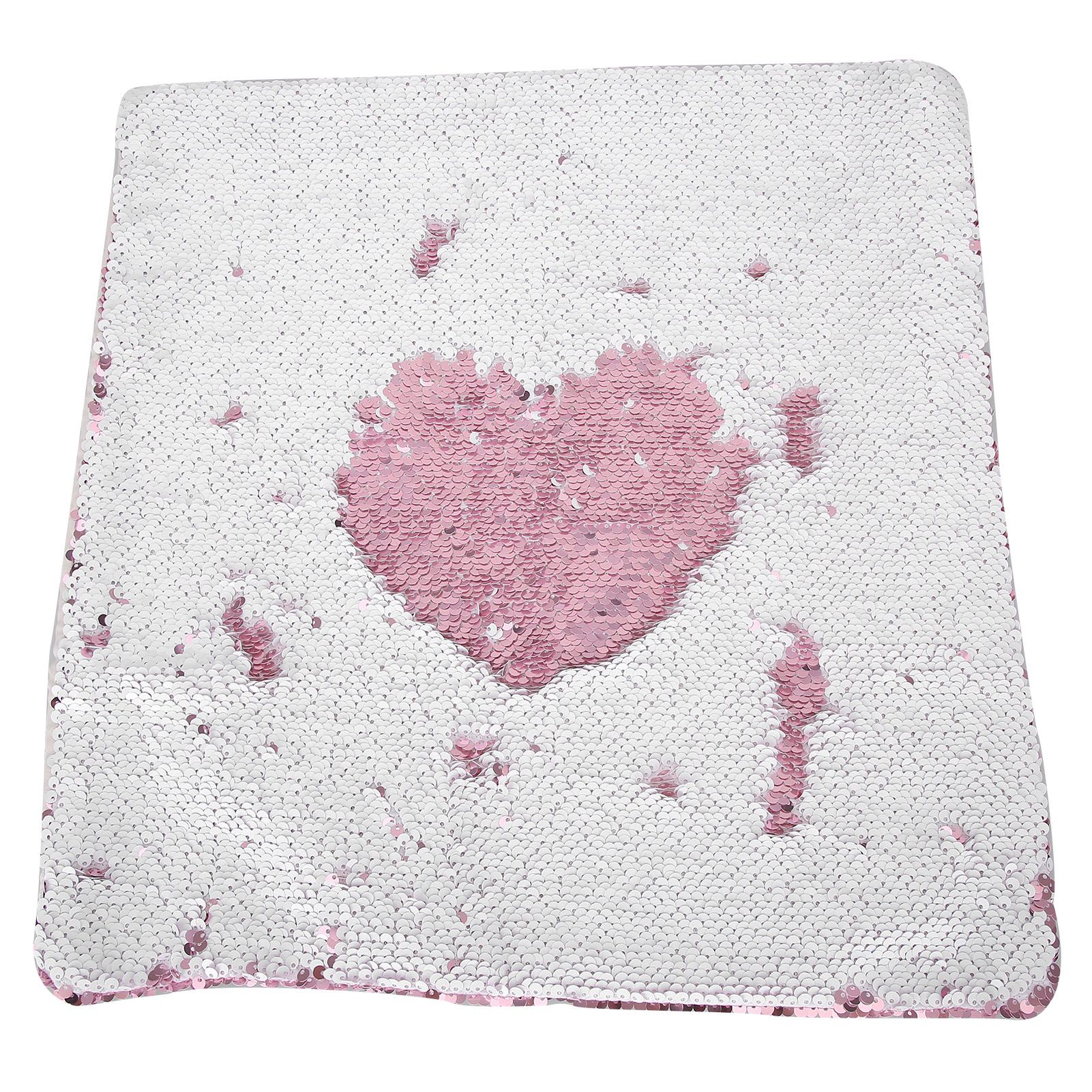 Pillow Case Sequins Suede Fabric Cushion Covers with Zipper for Home Sofa Bed view 2