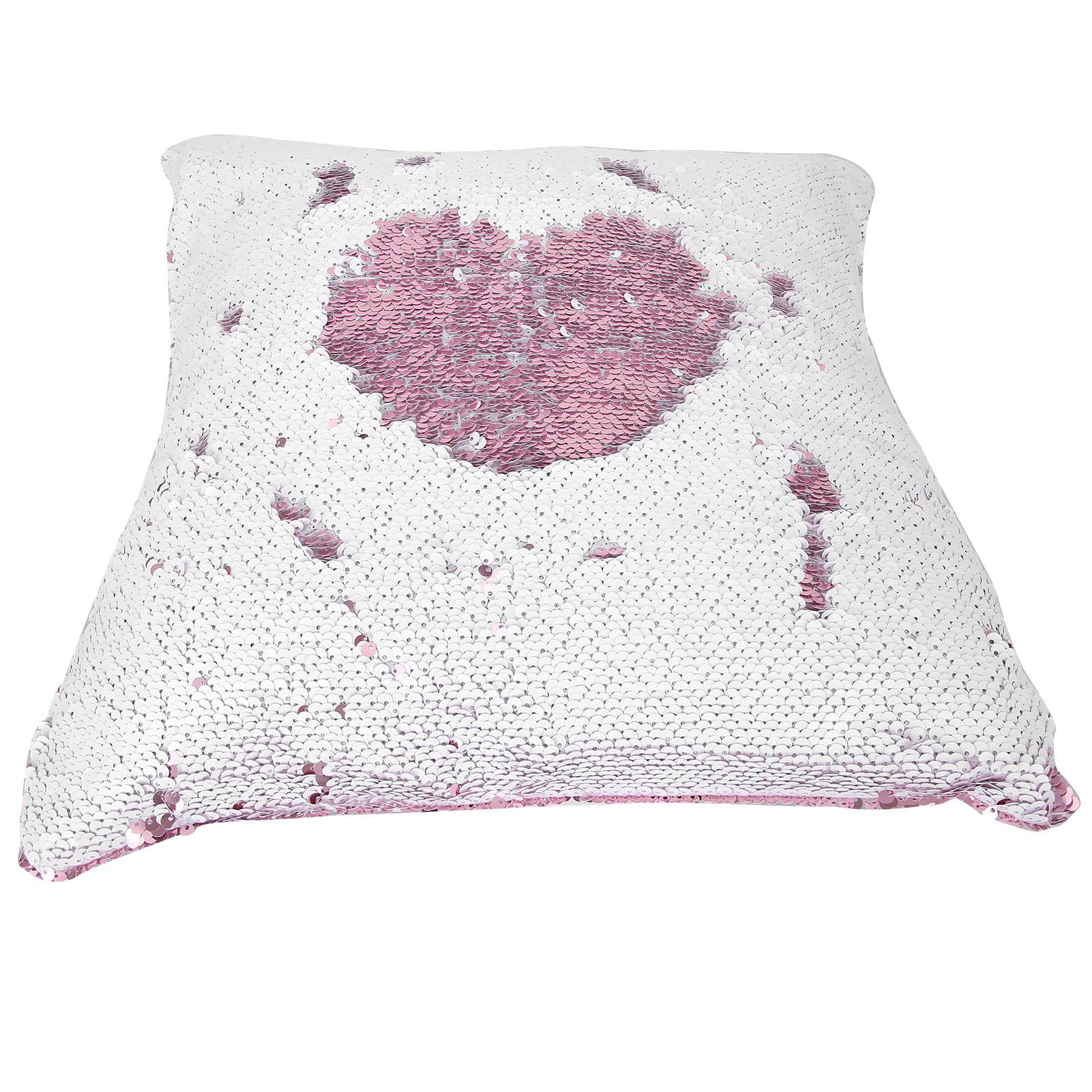 Pillow Case Sequins Suede Fabric Cushion Covers with Zipper for Home Sofa Bed view 4