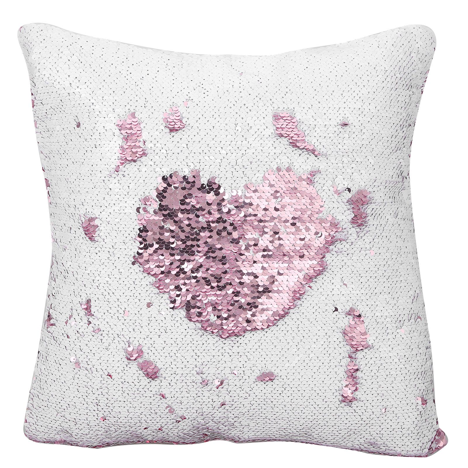 Pillow Case Sequins Suede Fabric Cushion Covers with Zipper for Home Sofa Bed view 6