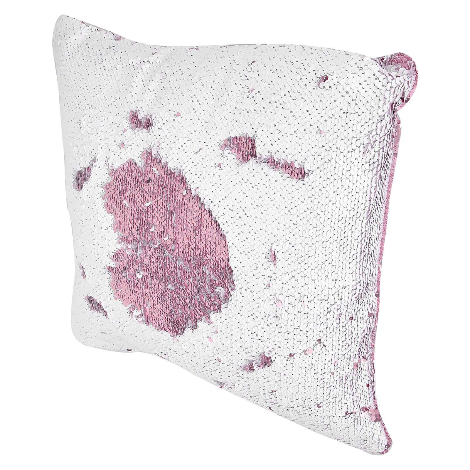 Pillow Case Sequins Suede Fabric Cushion Covers with Zipper for Home Sofa Bed view 7