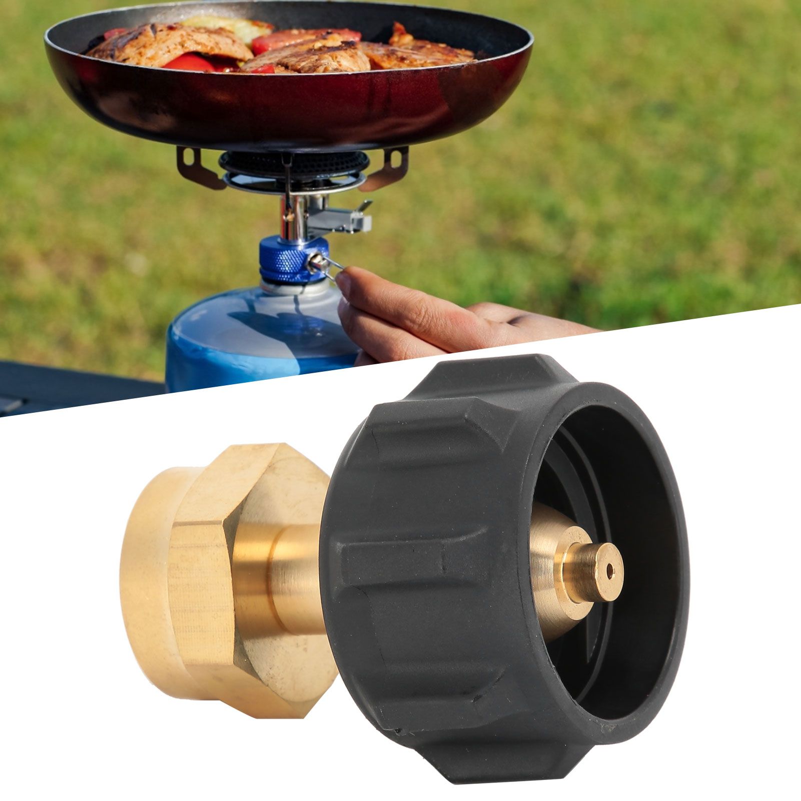 Universal Propane Refill Adapter for 20LB QCC1 to 1LB Disposable Cylinder view 9
