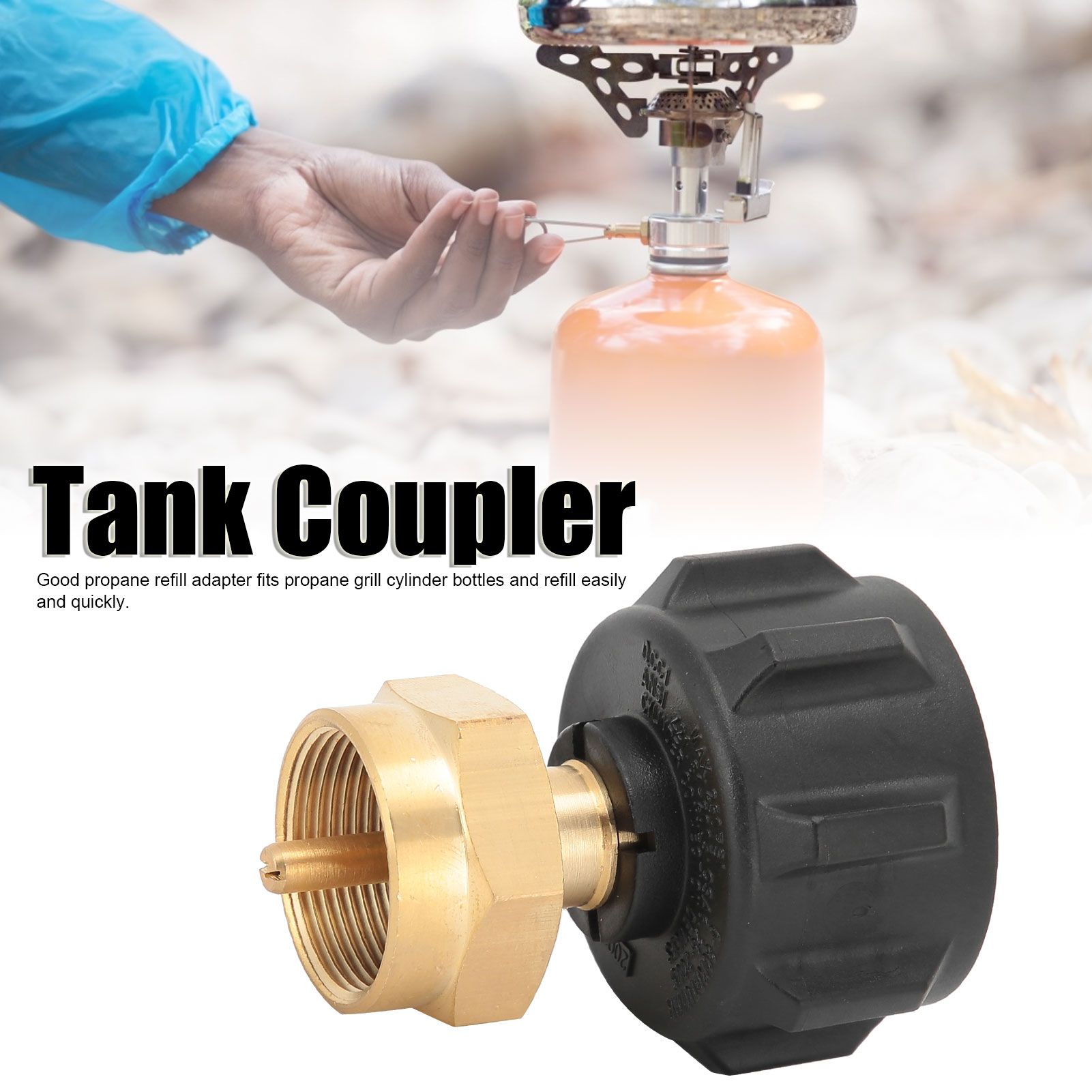 Universal Propane Refill Adapter for 20LB QCC1 to 1LB Disposable Cylinder view 12