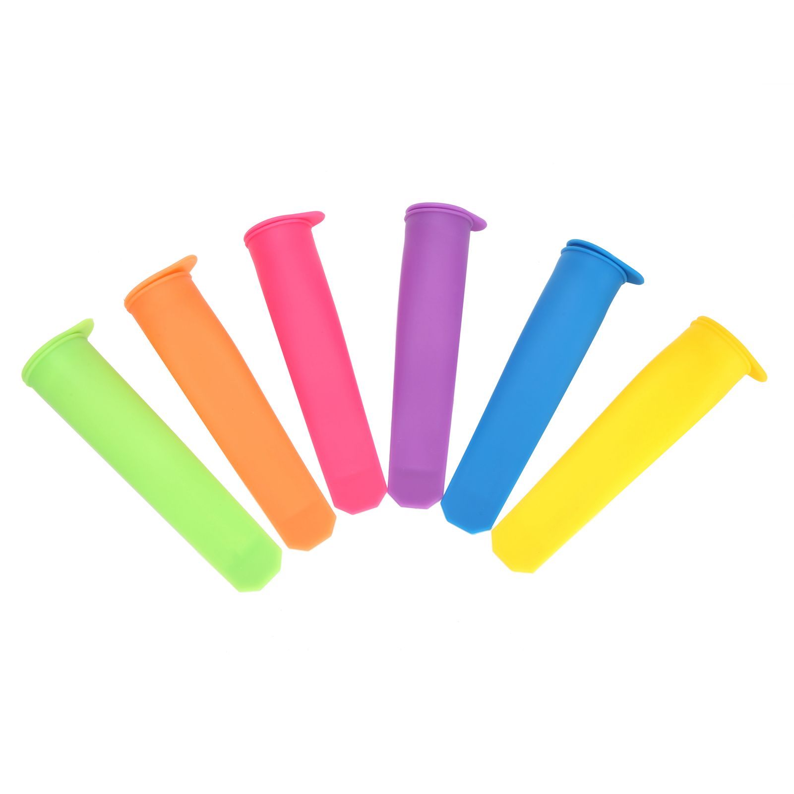 6Pcs Silicone Ice Cream Mold Reusable DIY Ice Bar Maker Mould with Lid for Kid view 2