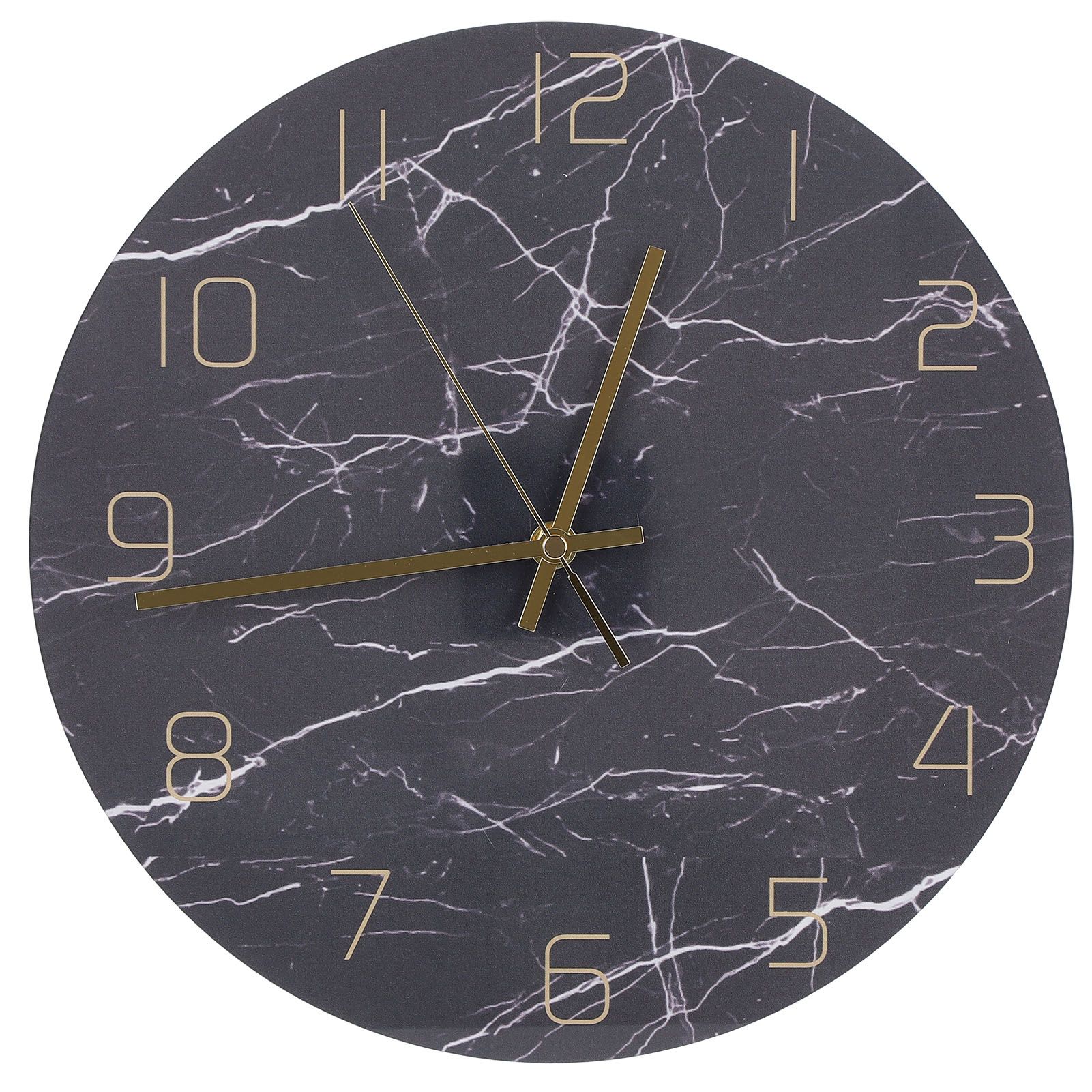 Wall Clock Nordic Decorative Marble Printing Mute Round Hanging Clock Home view 3