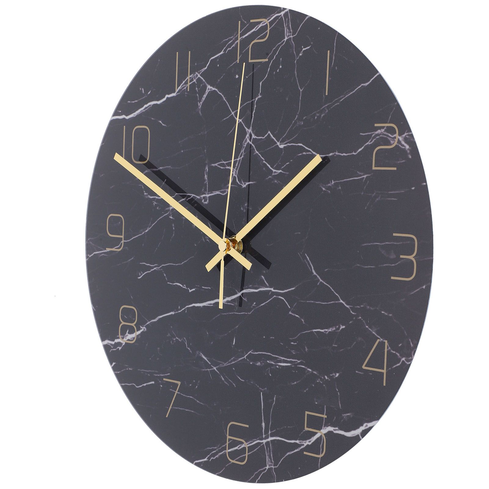 Wall Clock Nordic Decorative Marble Printing Mute Round Hanging Clock Home view 8