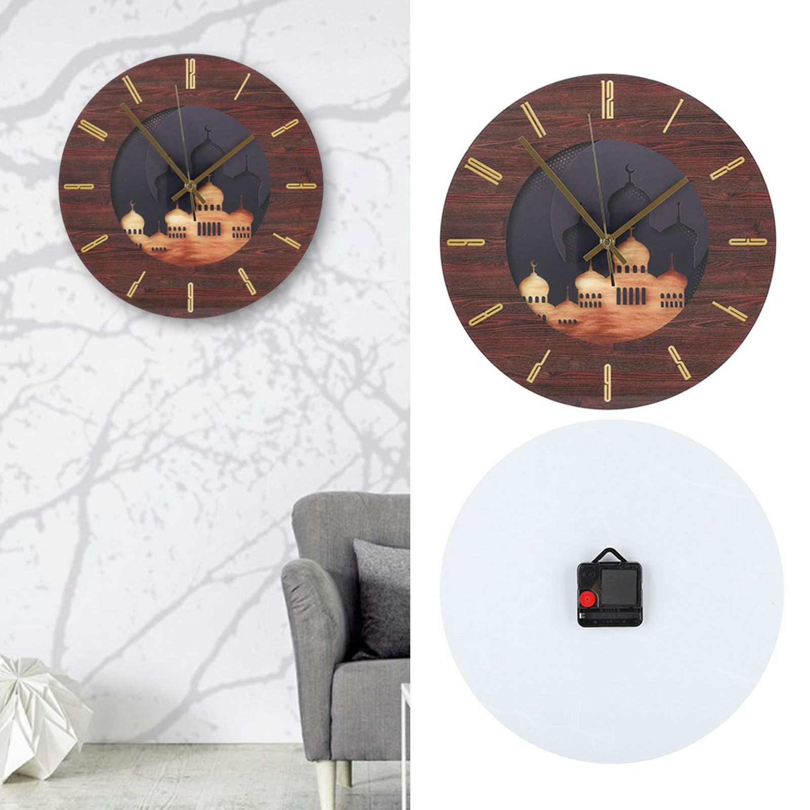 Wall Clock Stereoscopic Acrylic Clock Bedroom Living Room Decorative view 9