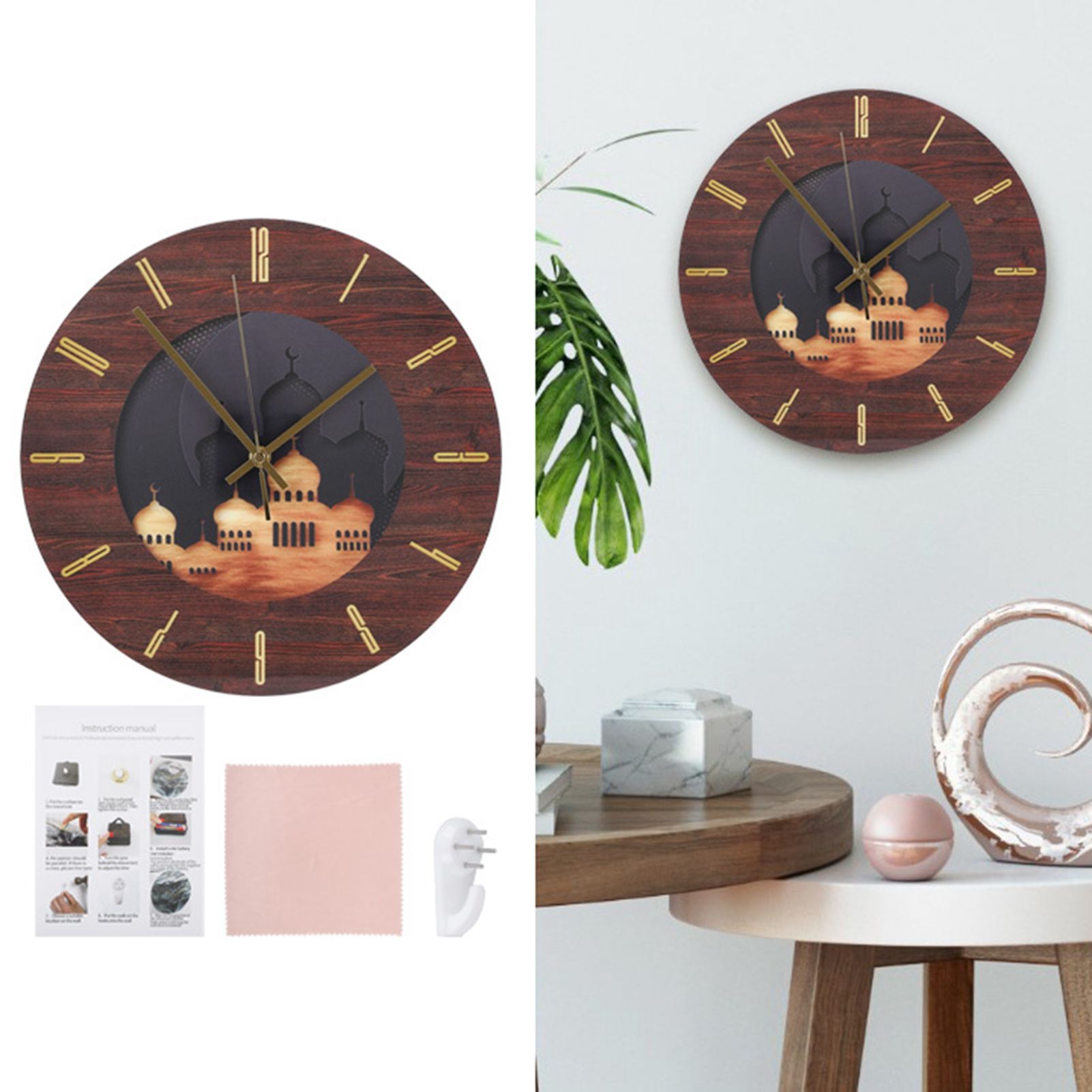 Wall Clock Stereoscopic Acrylic Clock Bedroom Living Room Decorative view 10