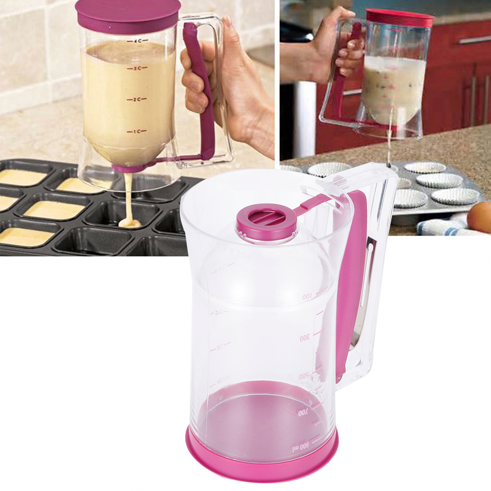 Batter Dispenser DIY Pancake Cupcake Cake Baking Accessory Bakeware Kitchen view 9