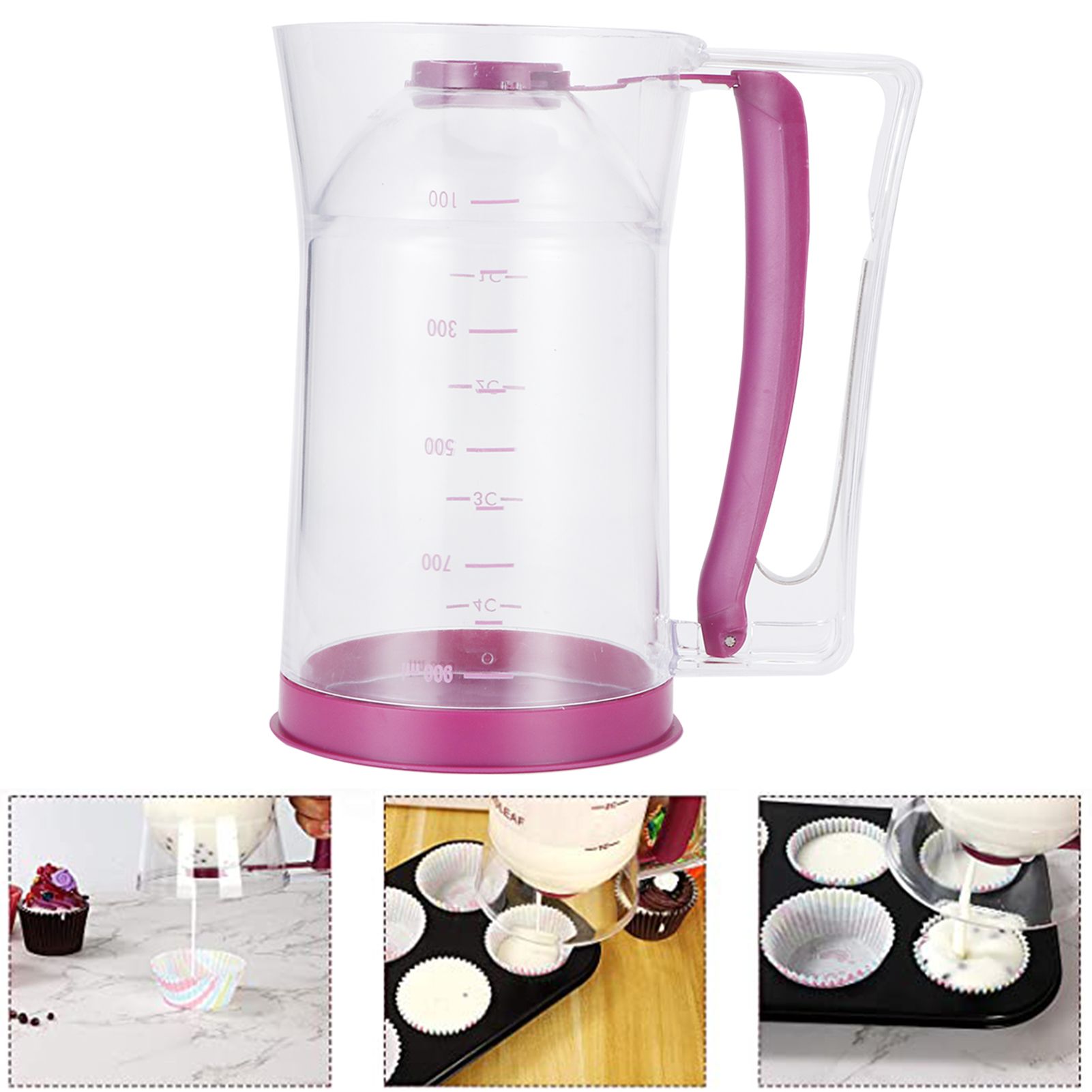 Batter Dispenser DIY Pancake Cupcake Cake Baking Accessory Bakeware Kitchen view 10