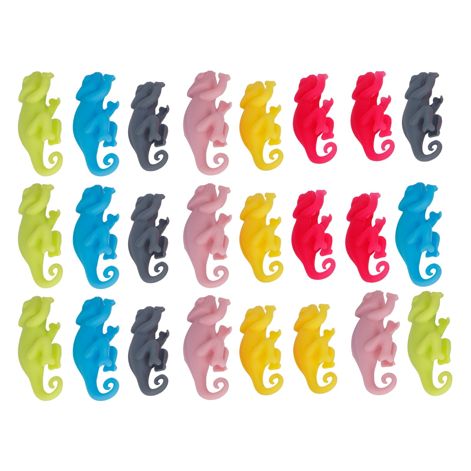 5Set Drink Markers Cute Animal Shaped Silicone Wine Glass Tag Identifier view 4