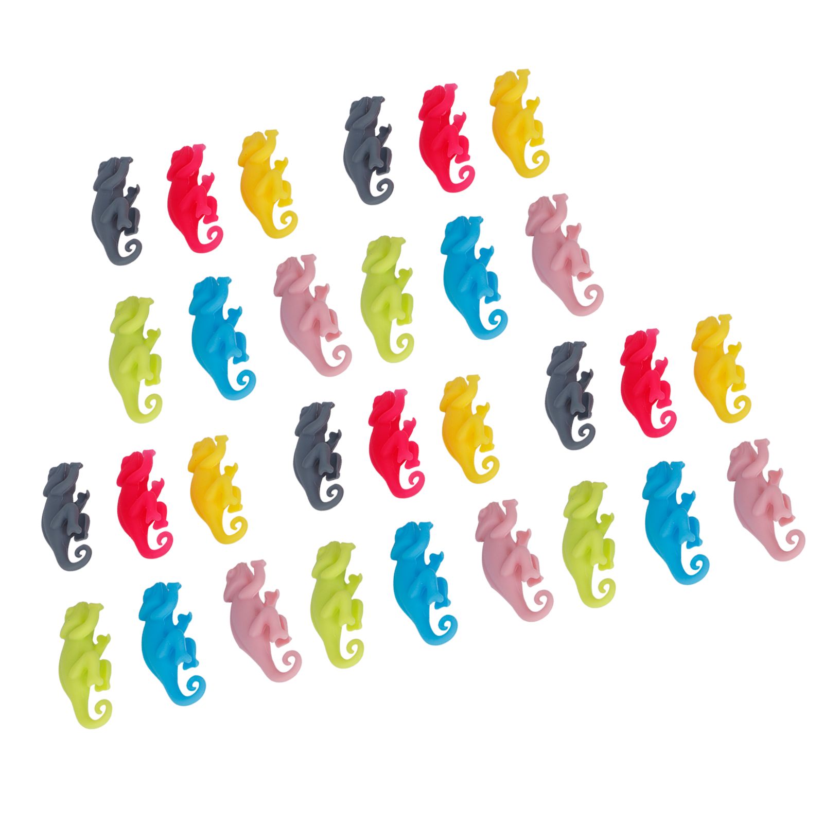 5Set Drink Markers Cute Animal Shaped Silicone Wine Glass Tag Identifier view 6