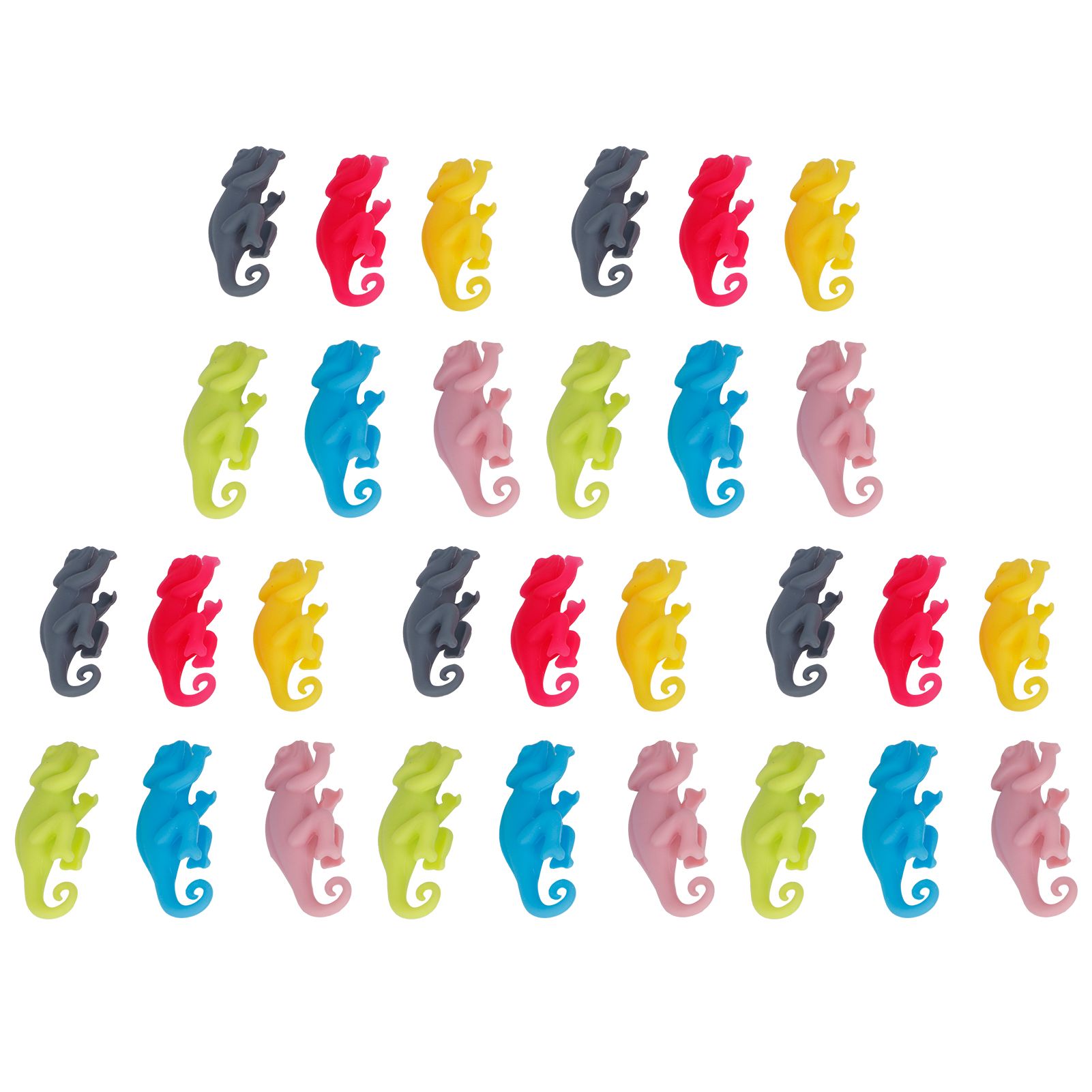 5Set Drink Markers Cute Animal Shaped Silicone Wine Glass Tag Identifier view 8