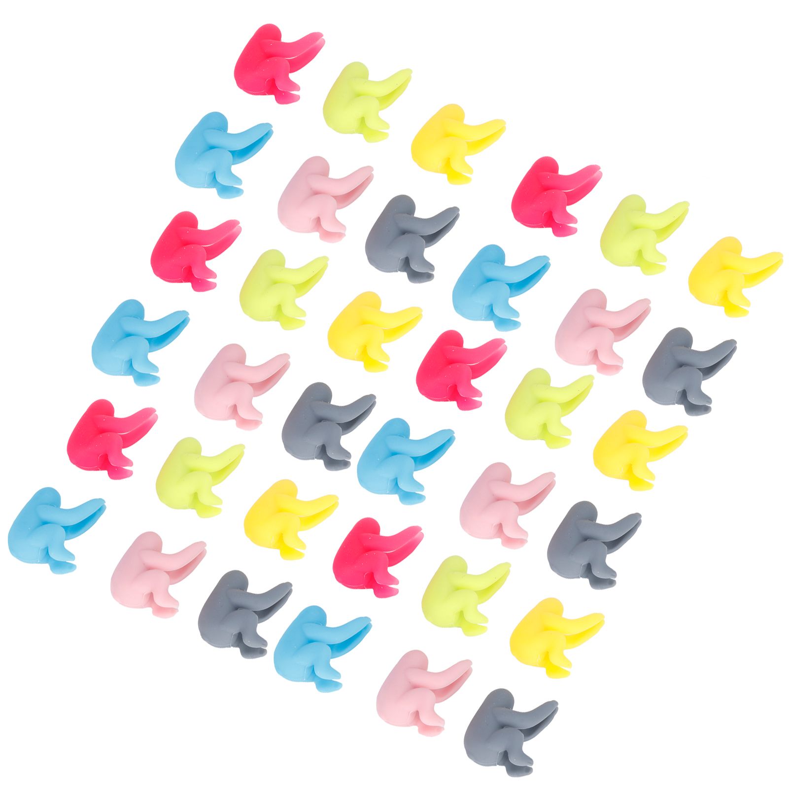 5Set Wine Cup Drink Marker Cute Silicone Wine Glass Tag Drinkware for Party view 3