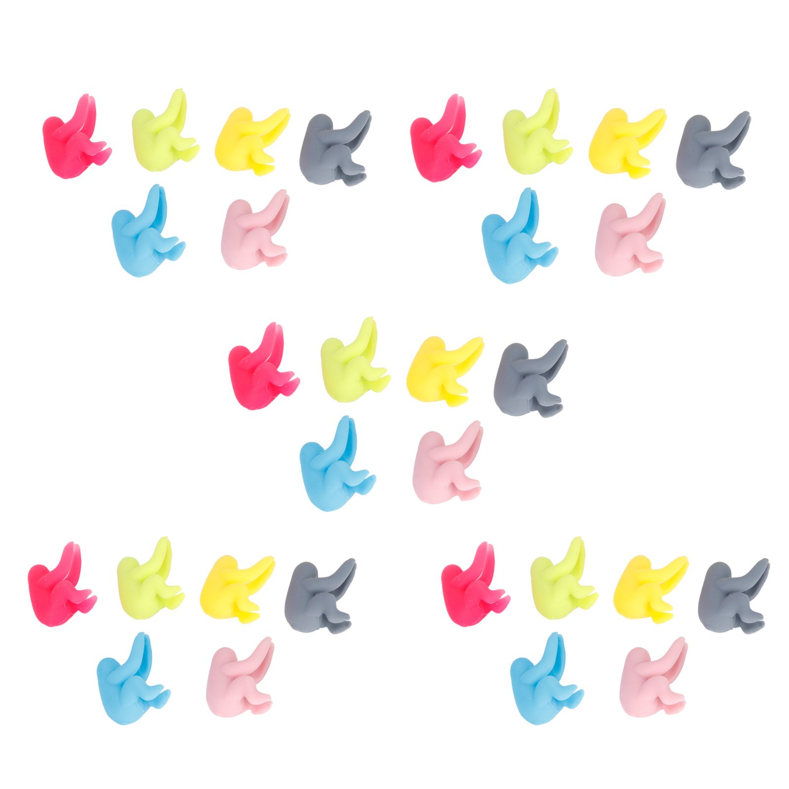 5Set Wine Cup Drink Marker Cute Silicone Wine Glass Tag Drinkware for Party view 6