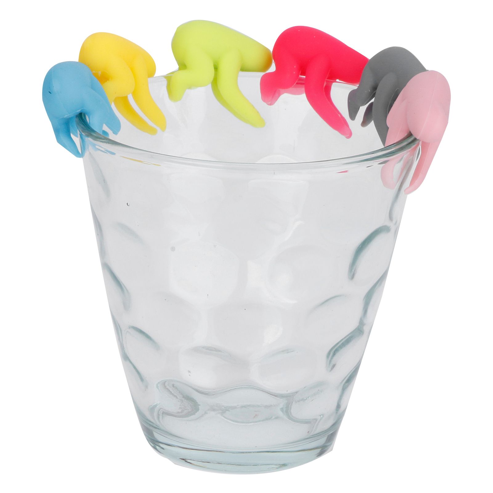 5Set Wine Cup Drink Marker Cute Silicone Wine Glass Tag Drinkware for Party view 12