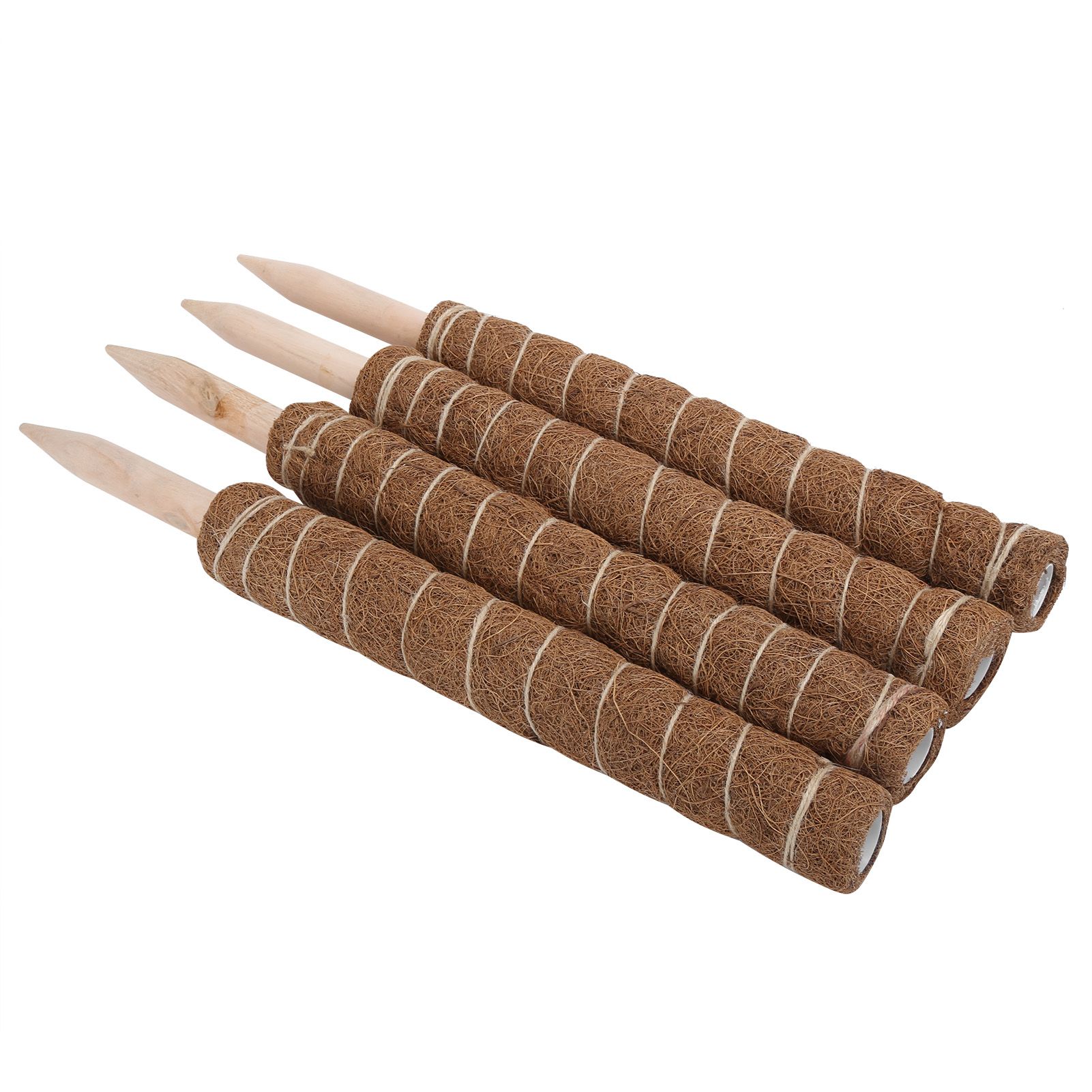 4PCS 45CM Coir Totem Pole Moss Stick Plant Climbing Support for Indoor Plant