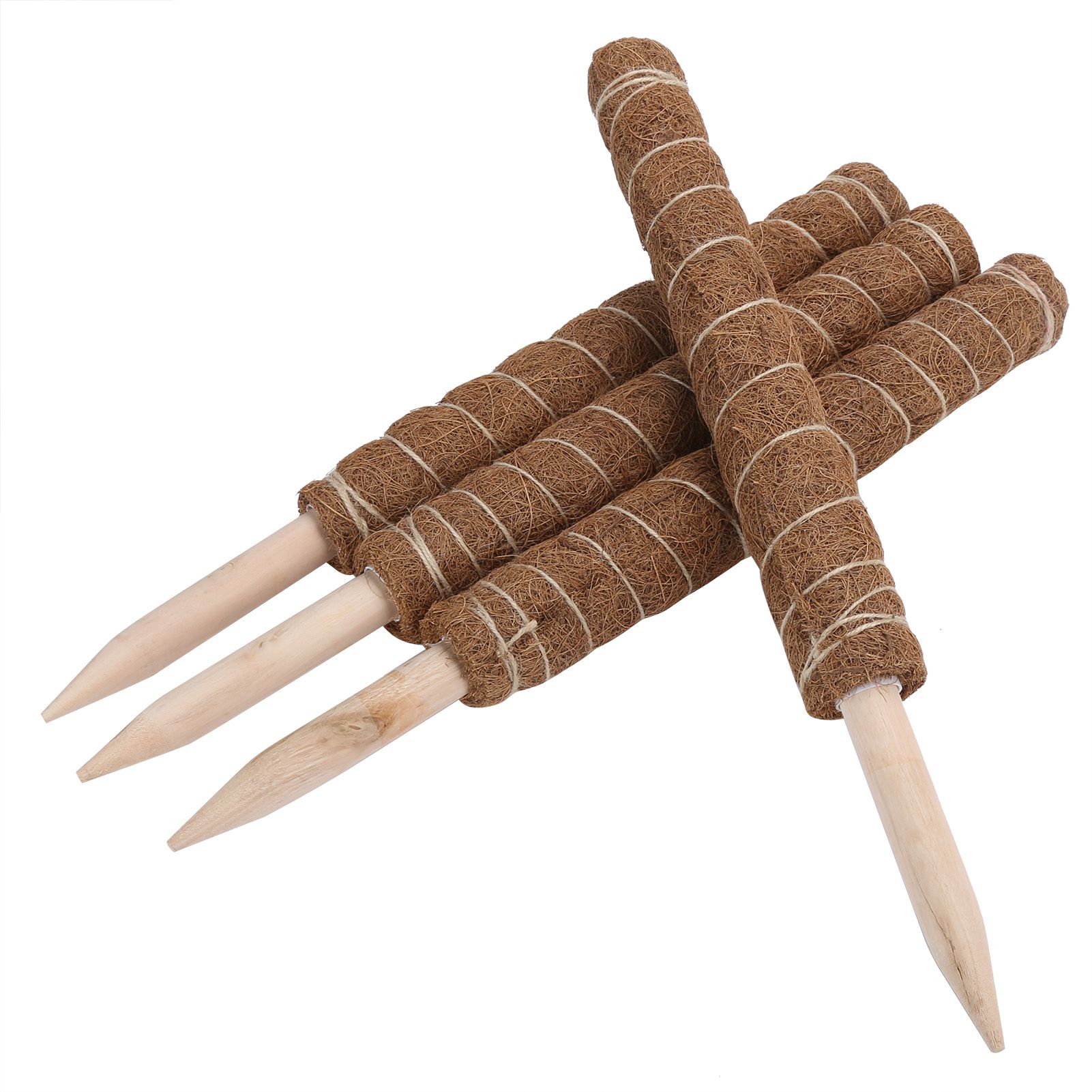 4PCS 45CM Coir Totem Pole Moss Stick Plant Climbing Support for Indoor Plant view 3