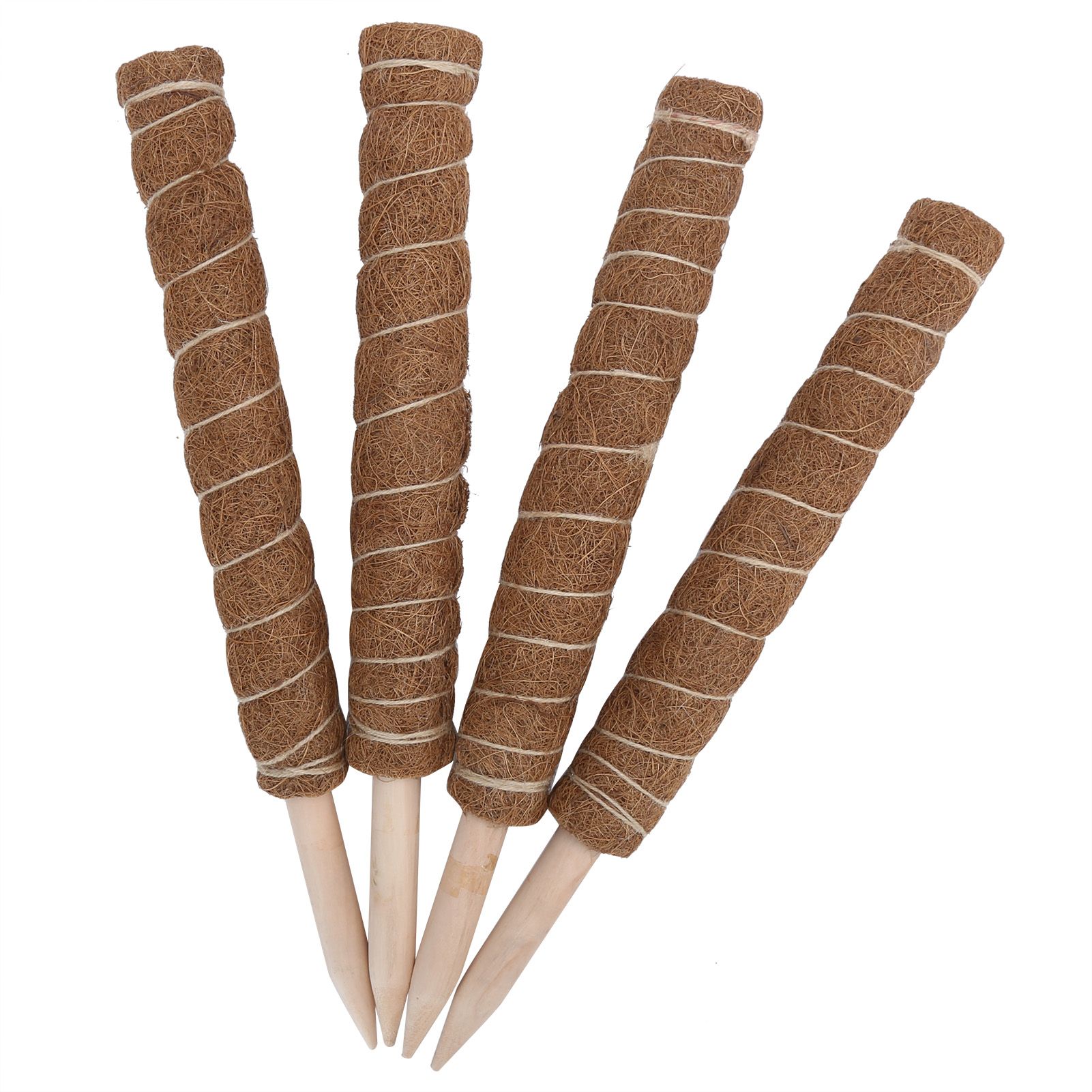 4PCS 45CM Coir Totem Pole Moss Stick Plant Climbing Support for Indoor Plant view 4