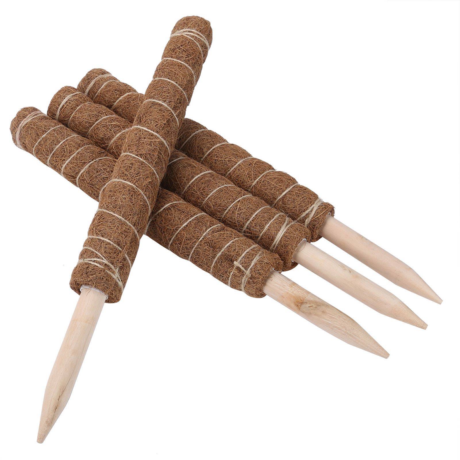 4PCS 45CM Coir Totem Pole Moss Stick Plant Climbing Support for Indoor Plant view 7