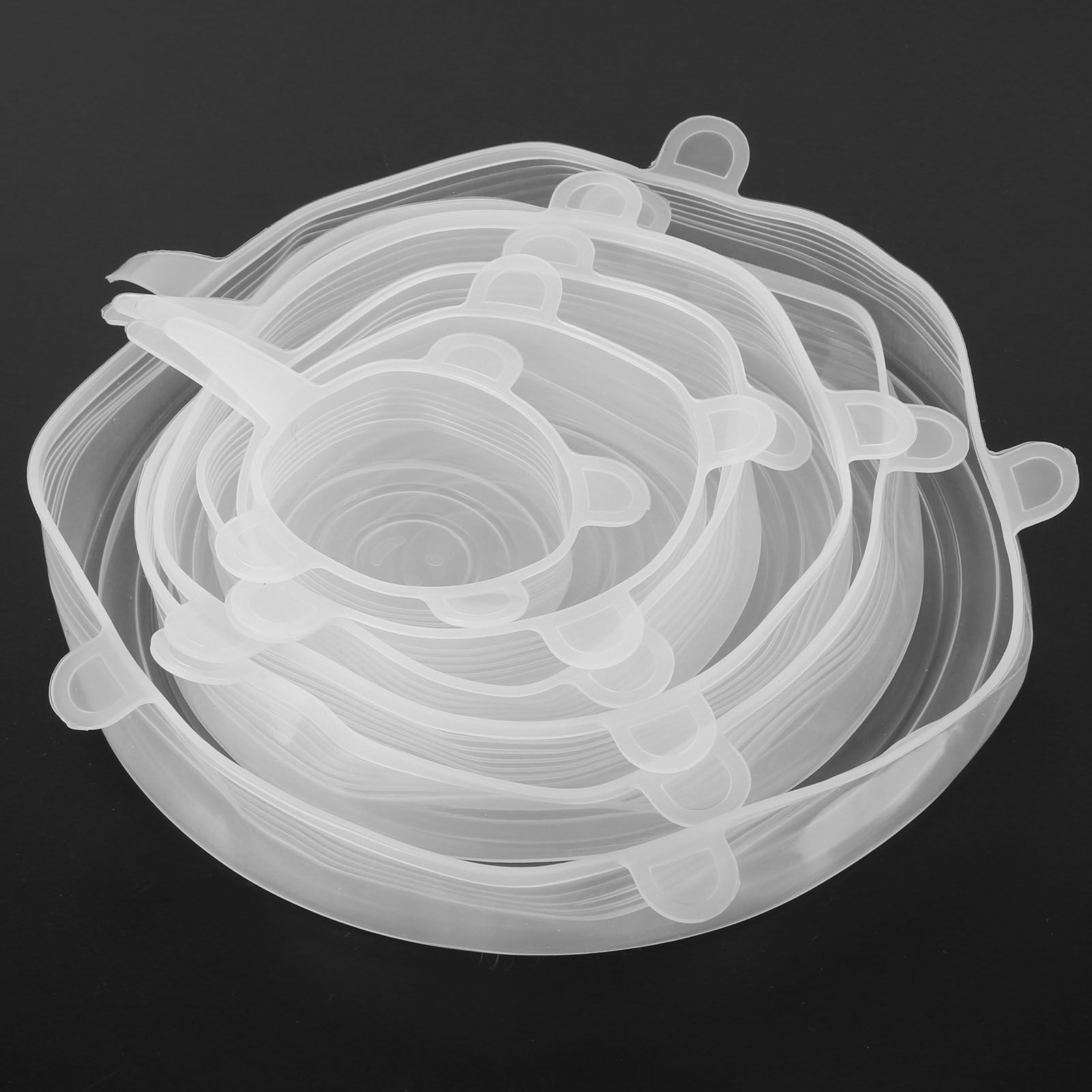 2 Sets White Silicone Stretch Lid Food Packaging Sealing Bowl Pot Reusable view 11