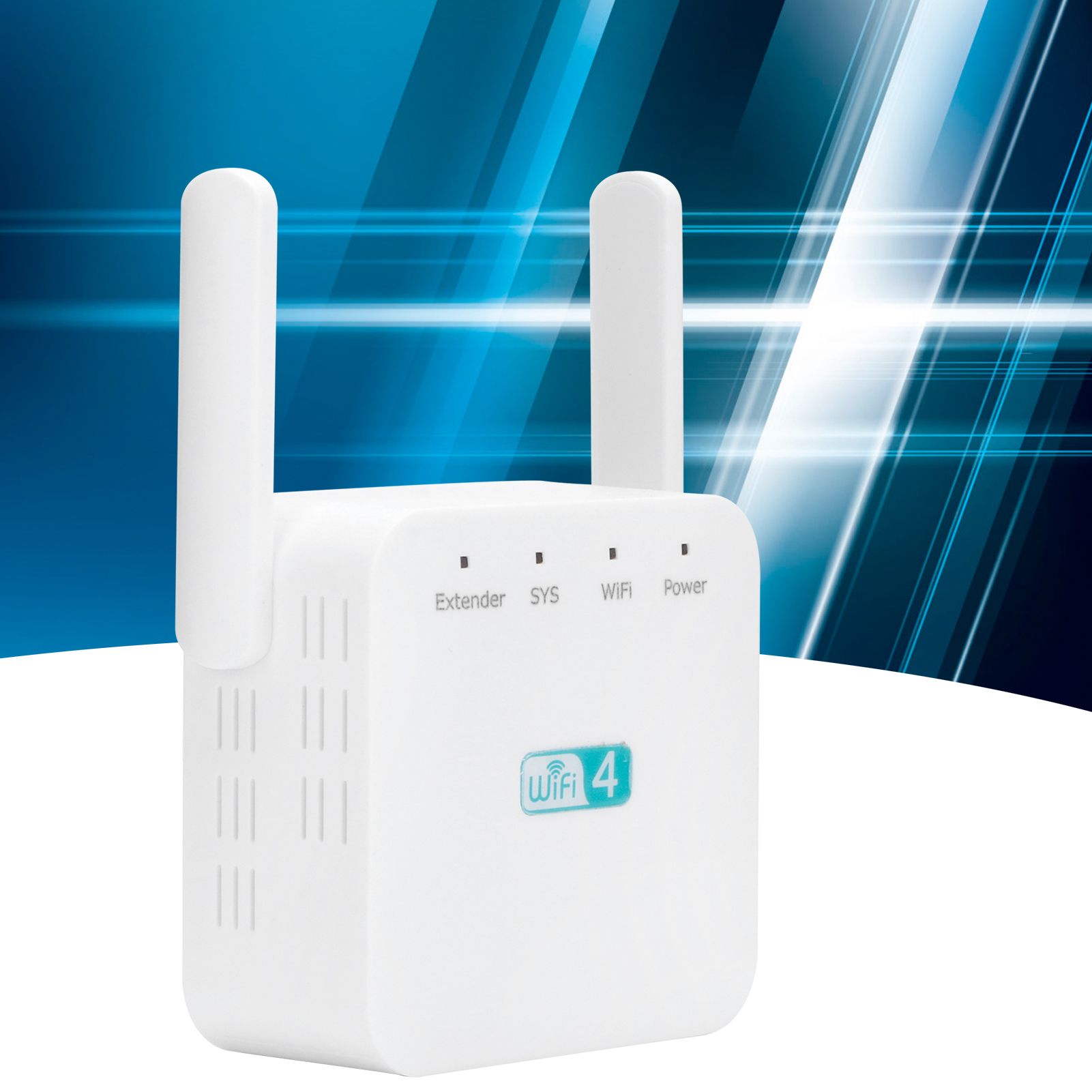 300M Repeater with Double Antenna Signal Amplifier Range Extender White view 10