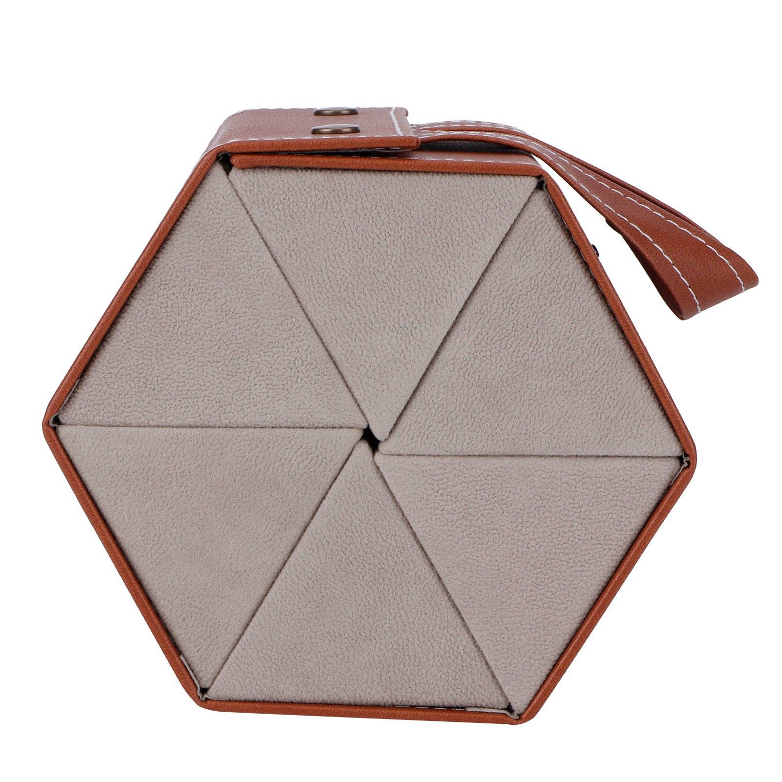 6 Slots Foldable Sunglasses Eyeglasses Travel Organizer Case Container Hanging view 12