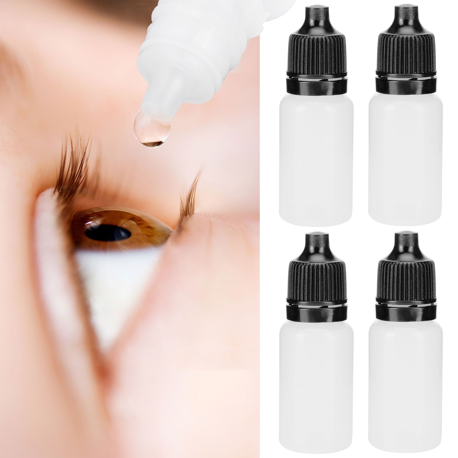 50Pcs 5ml Empty Dropper Bottles Squeezable Eye Liquid Bottle Container with view 9