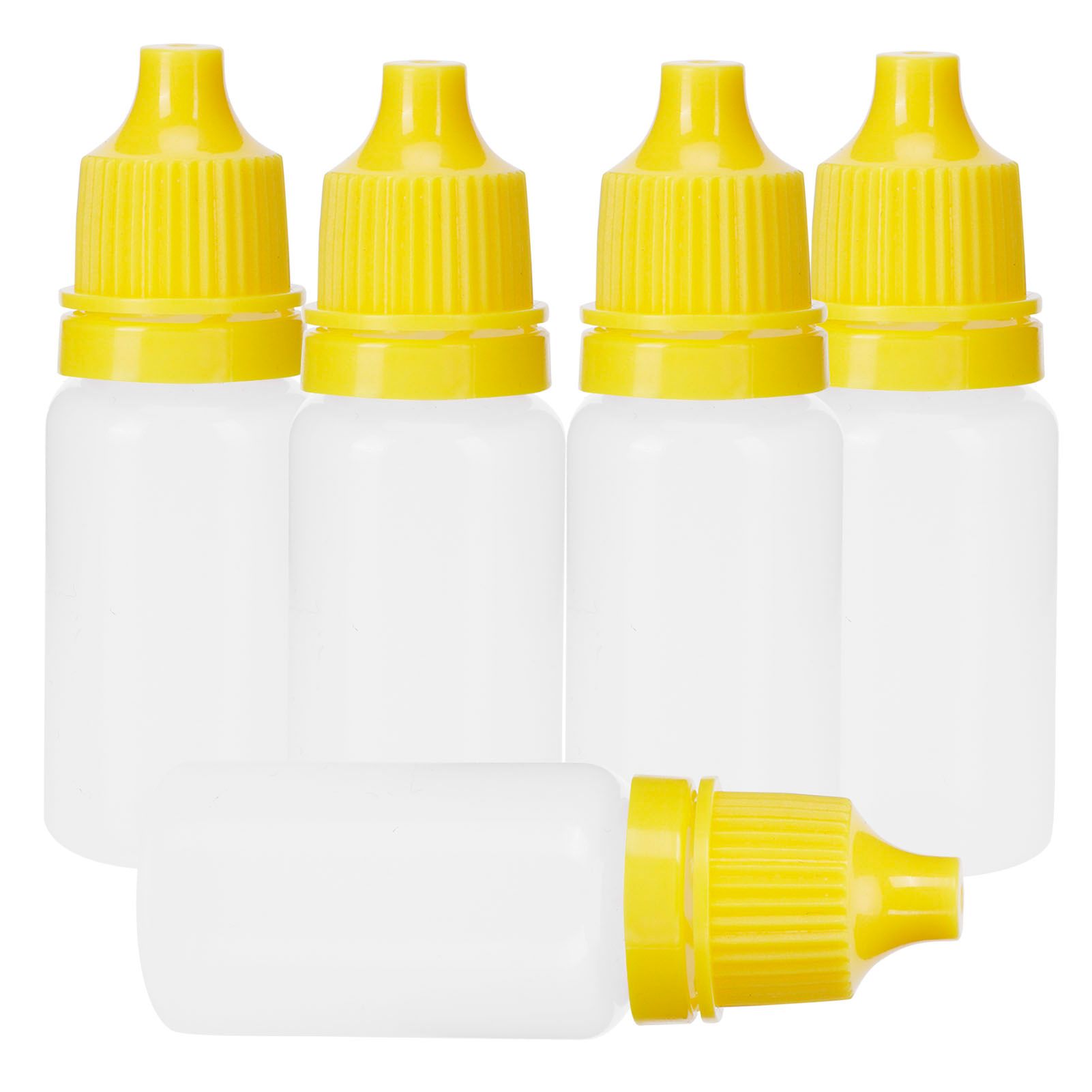 50Pcs 5ml Empty Dropper Bottles Squeezable Eye Liquid Bottle Container with